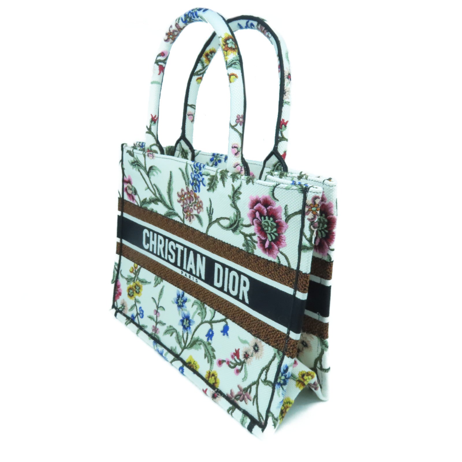 Dior 帆布Medium Book Tote手挽袋白色/彩色