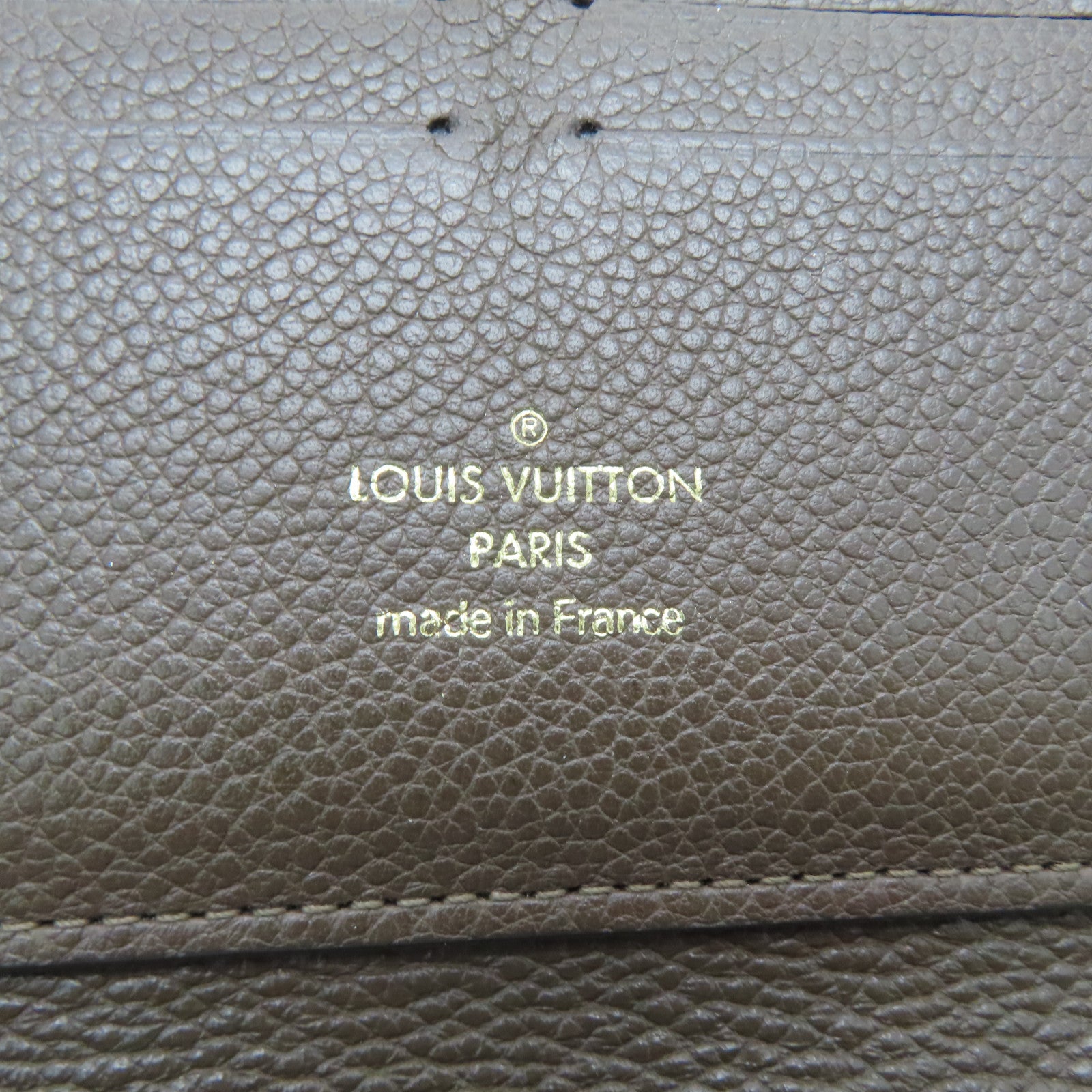 LOUIS VUITTON Monogram Empreinte Wallet Long Wallet Brown