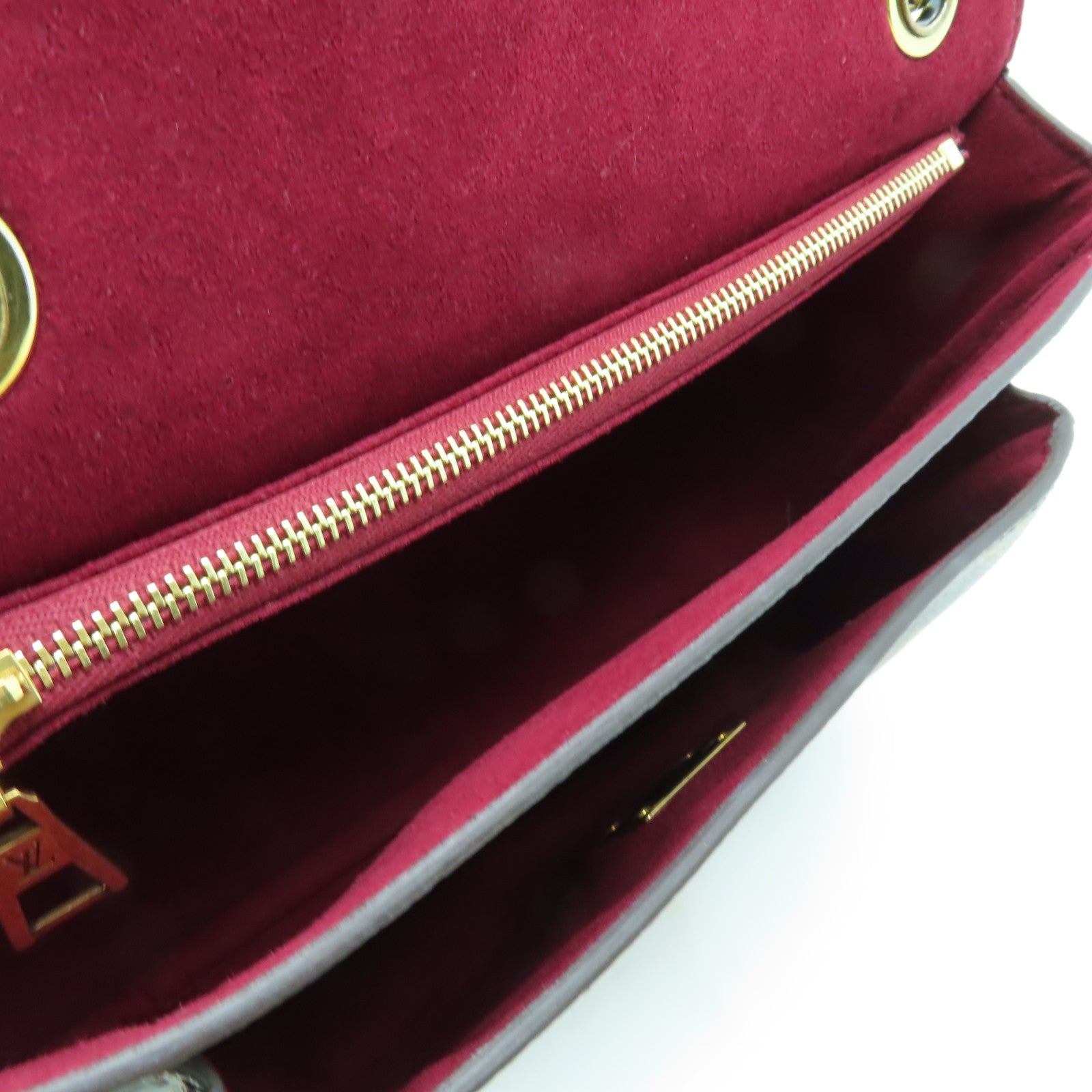 LOUIS VUITTON Monogram Passy金扣鏈帶肩背袋啡色