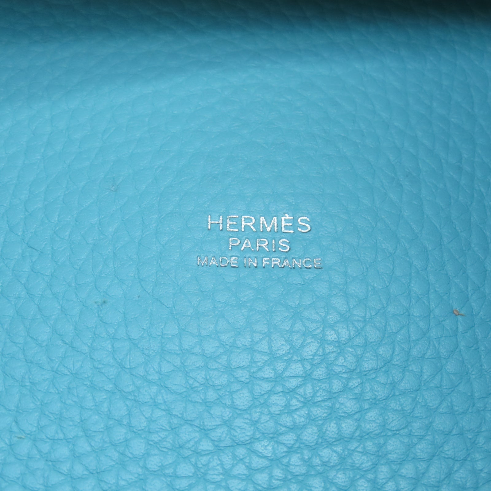 HERMES Taurillon Clemence皮革Picotin GM銀扣手挽袋馬龍藍色