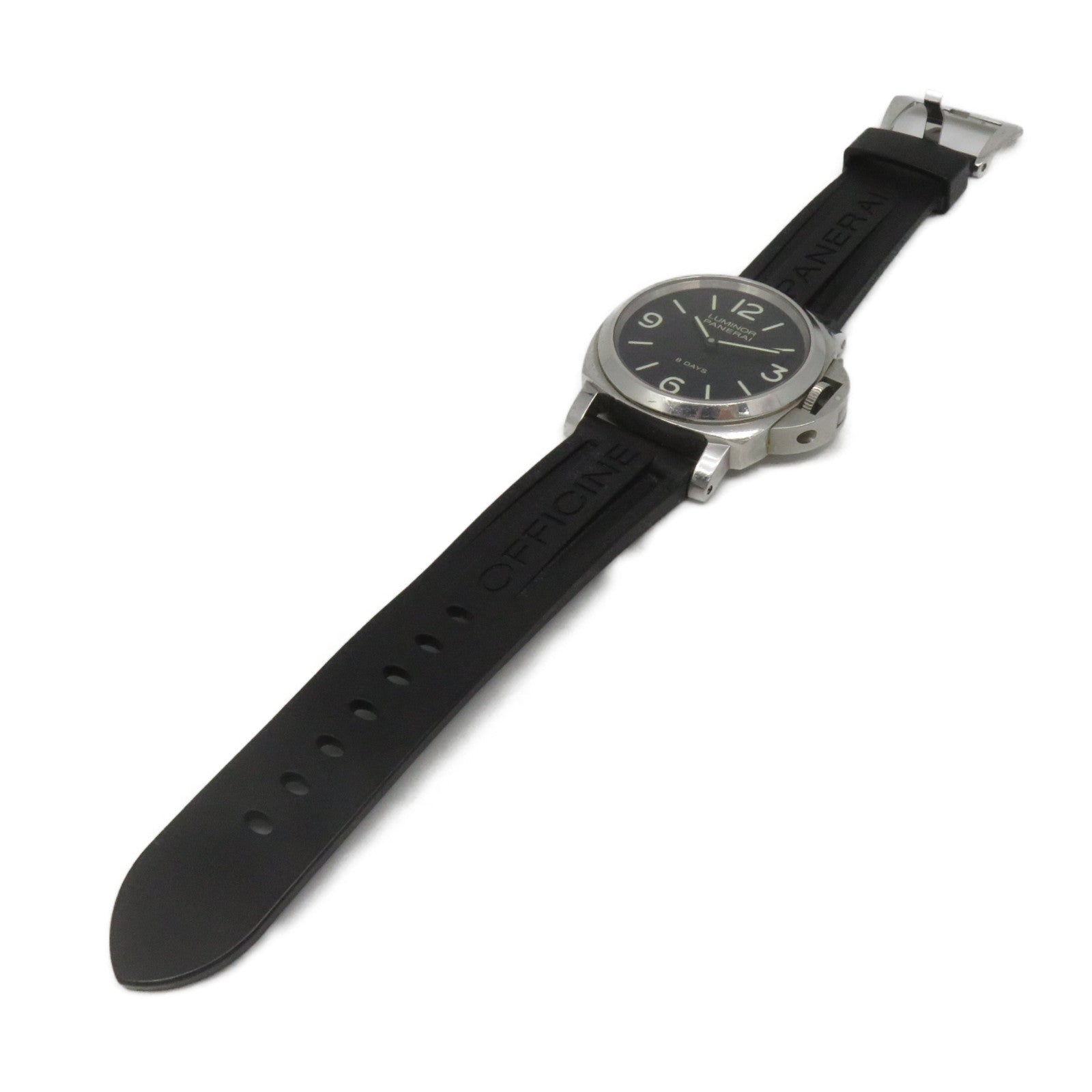 PANERAI Luminor Stainless Steel/Rubber Band Hand Volume Watch Watch Automatic Movement Black