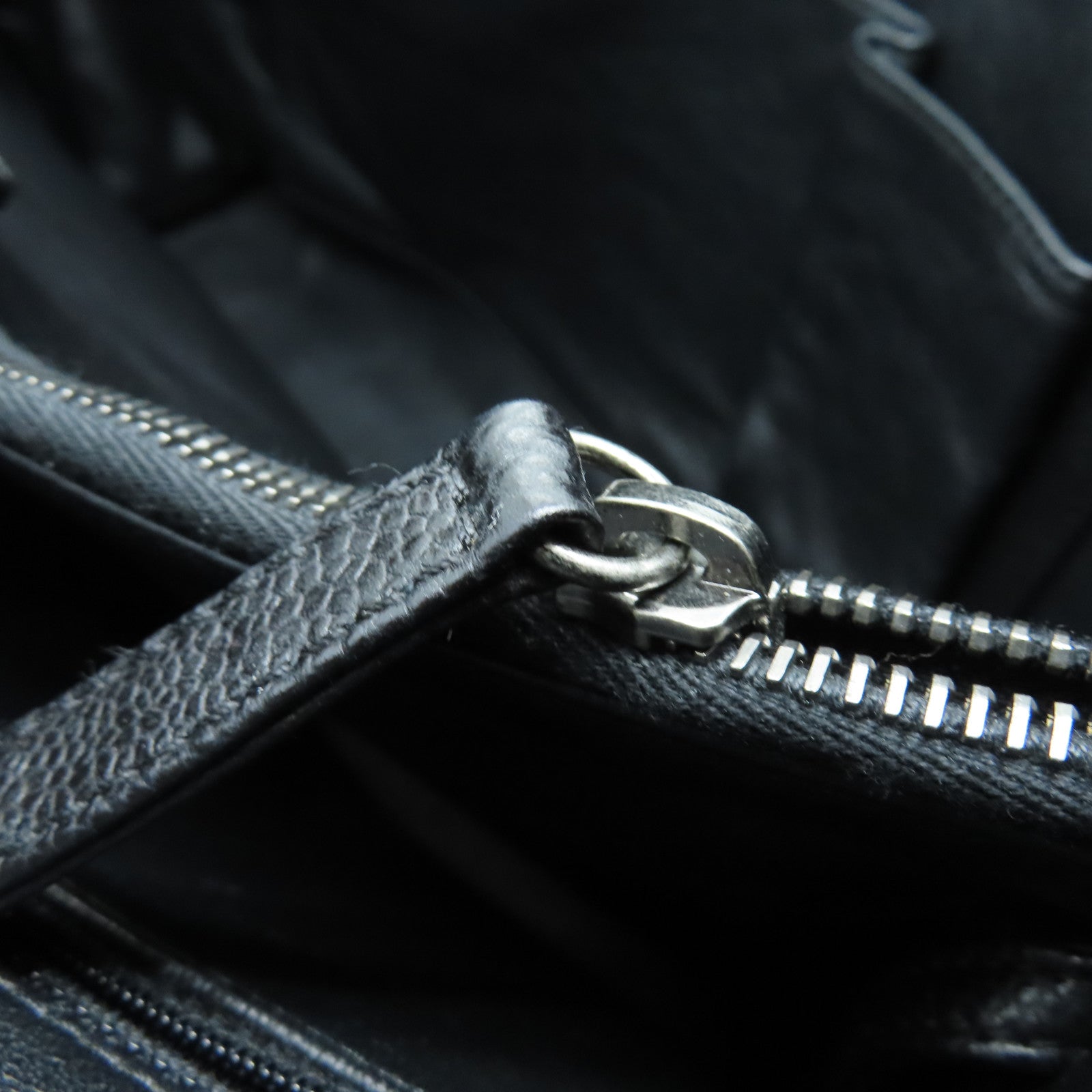 CHANEL 【激減優惠】菱格Caviar皮革Tote Bag銀扣手挽袋黑色