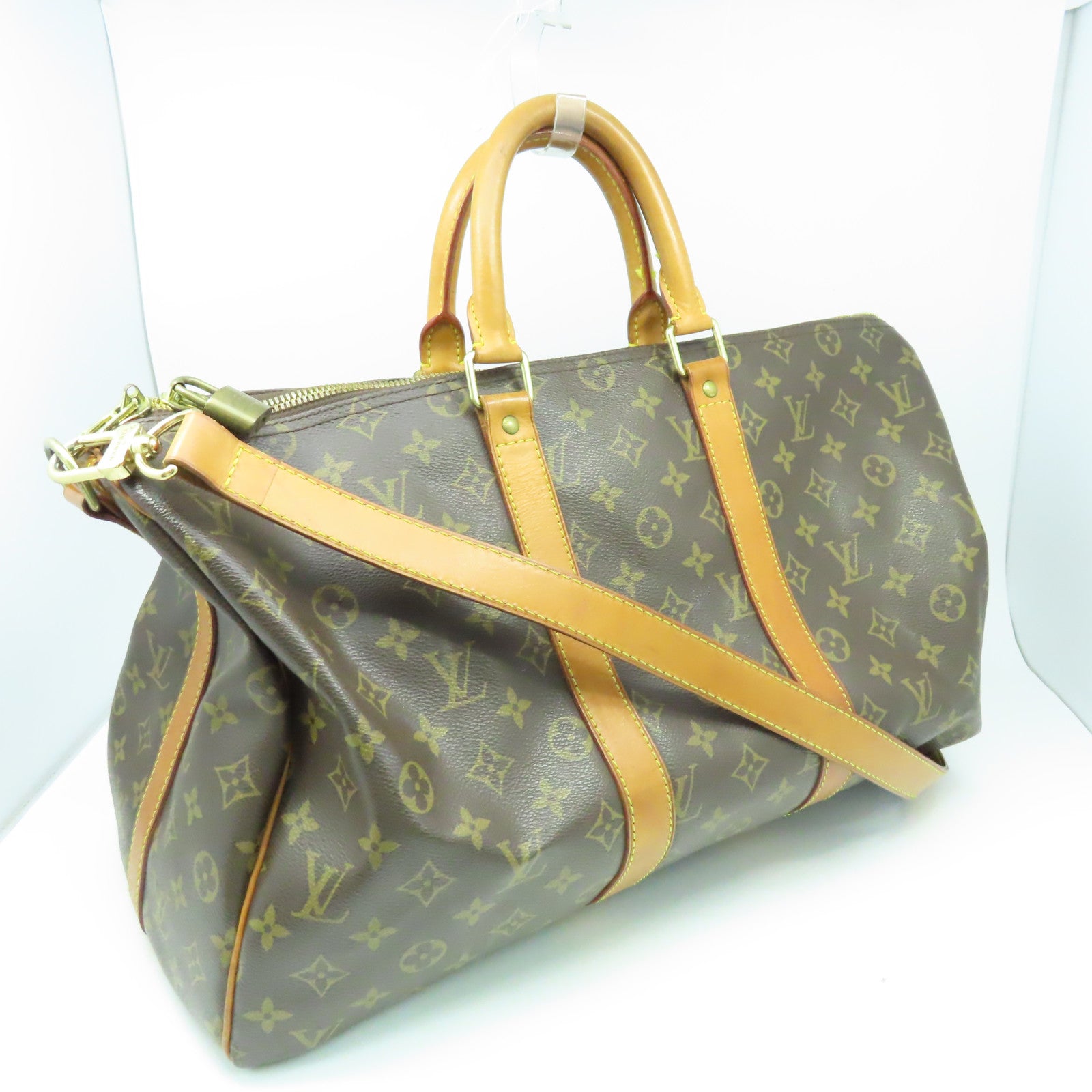 LOUIS VUITTON Monogram Keepall Bandouliere 45金扣手挽肩背兩用袋