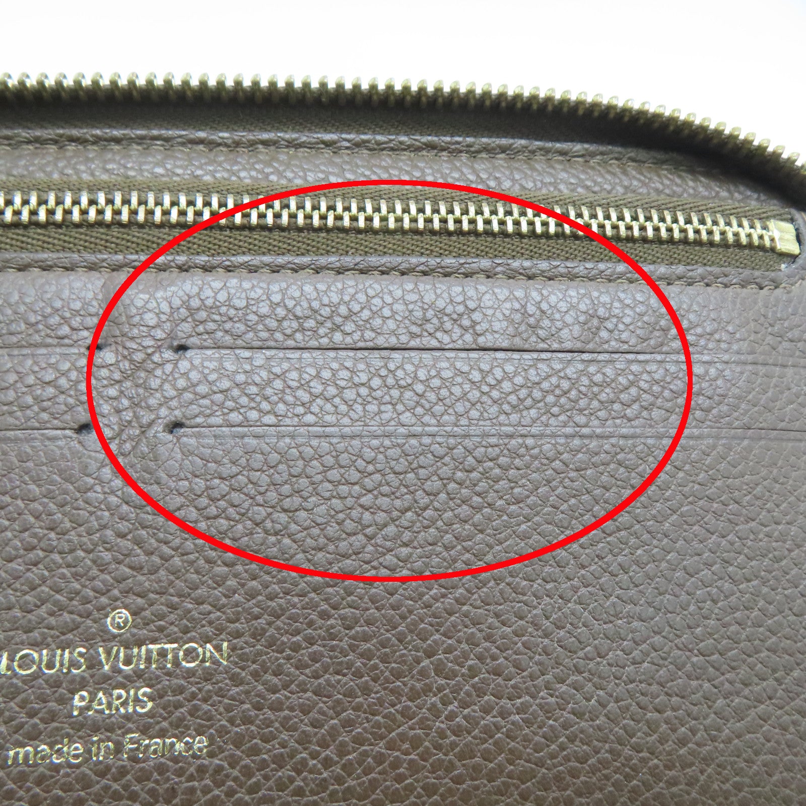 LOUIS VUITTON Monogram Empreinte Wallet Long Wallet Brown