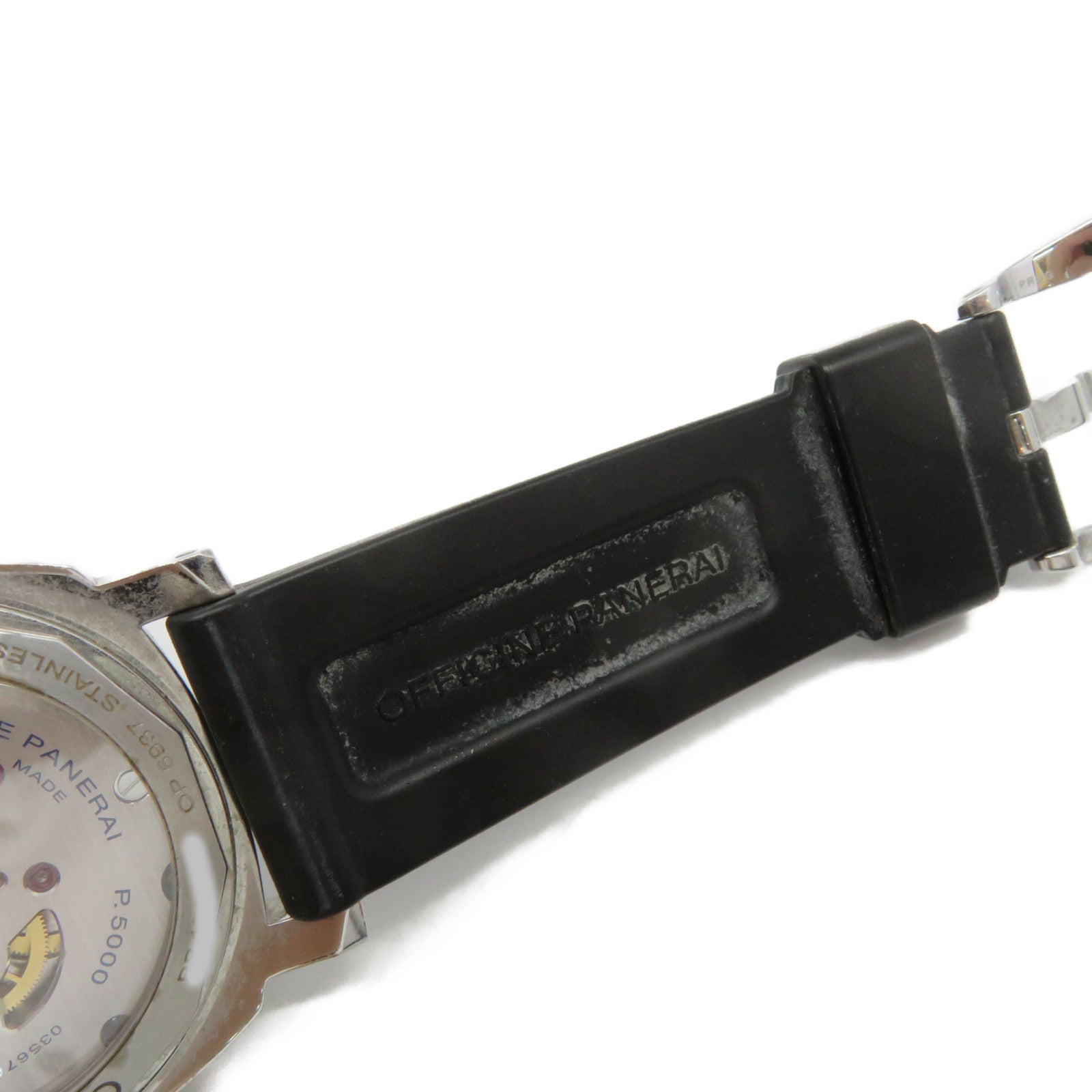 PANERAI Luminor Stainless Steel/Rubber Band Hand Volume Watch Watch Automatic Movement Black