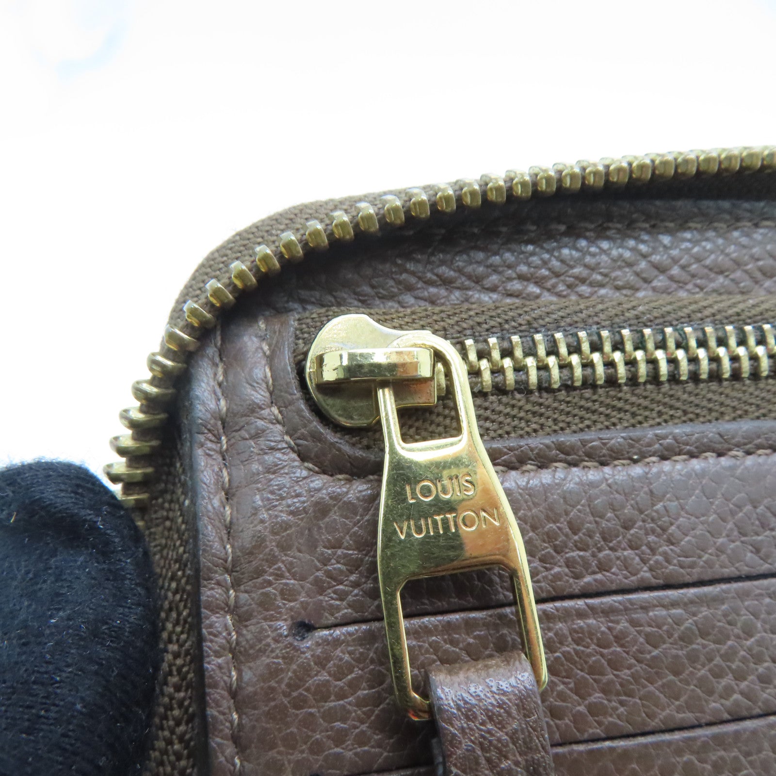 LOUIS VUITTON Monogram Empreinte Wallet Long Wallet Brown