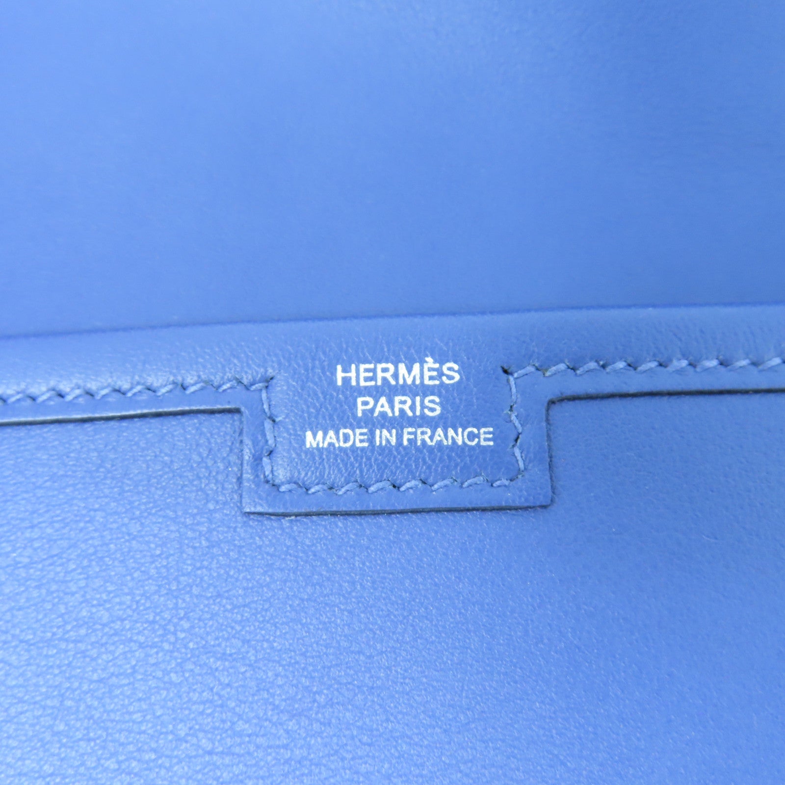HERMES Swift皮革Jije Elan手拿包深藍瑪瑙色