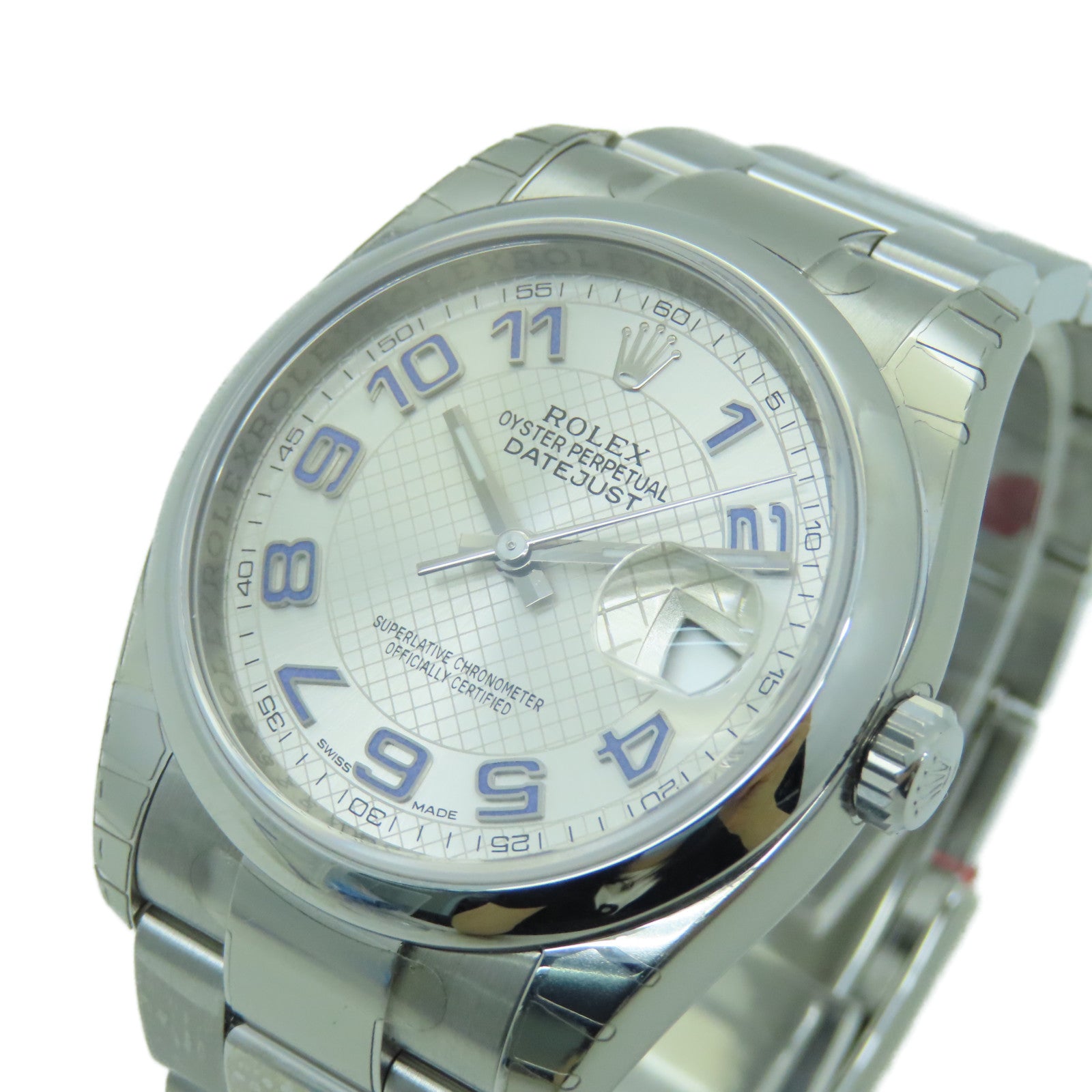 ROLEX Datejust不鏽鋼手錶自動機芯銀色