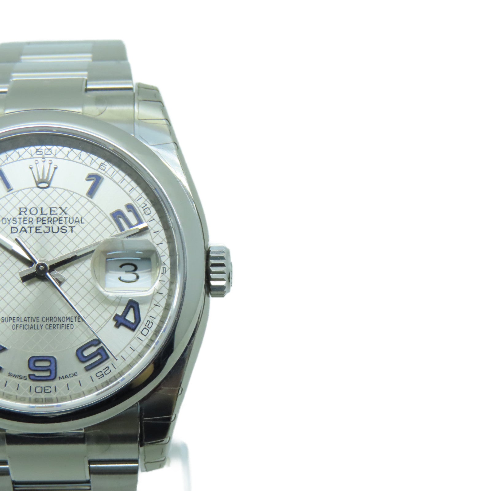 ROLEX Datejust不鏽鋼手錶自動機芯銀色