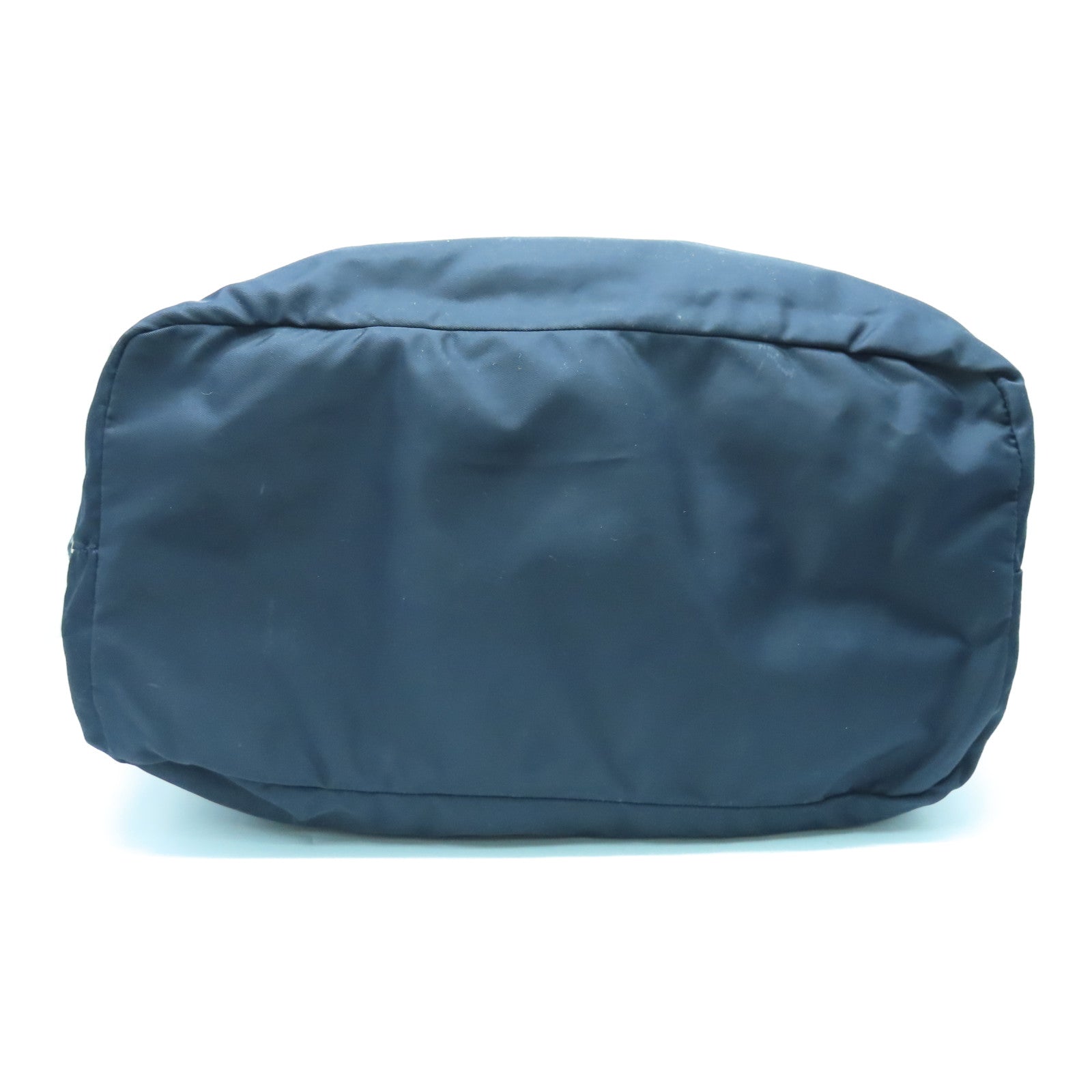 PRADA 尼龍2way Shoulder Bag銀扣手挽肩背兩用袋深藍色