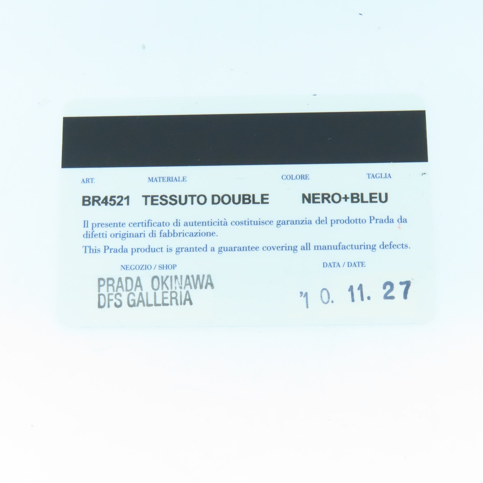 PRADA 尼龍2way Shoulder Bag銀扣手挽肩背兩用袋深藍色