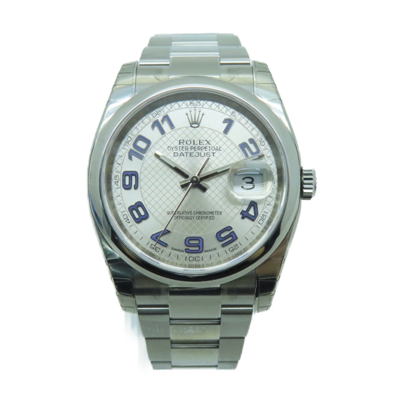ROLEX Datejust不鏽鋼手錶自動機芯銀色