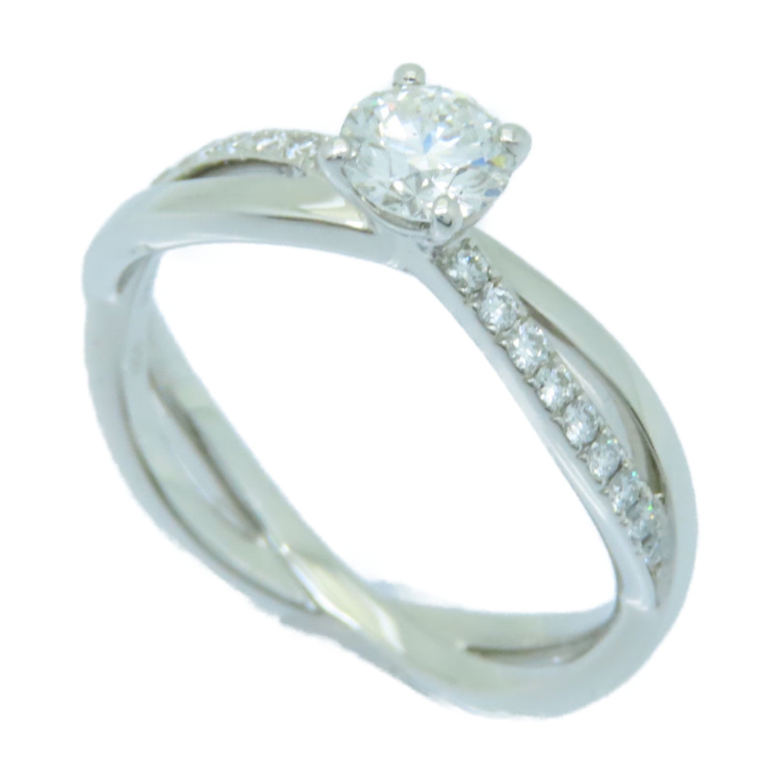 JEWELRY PT950鉑金Diamond Ring 0.45ct鑽石戒指US#6.75