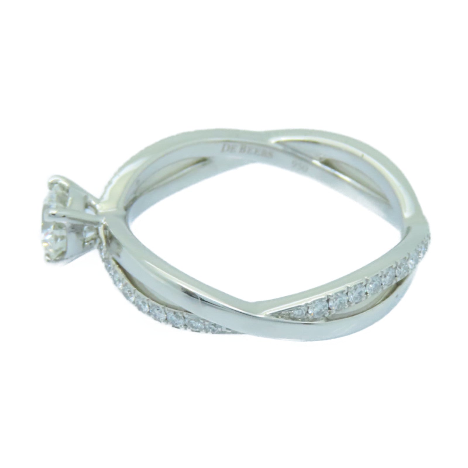 JEWELRY PT950鉑金Diamond Ring 0.45ct鑽石戒指US#6.75