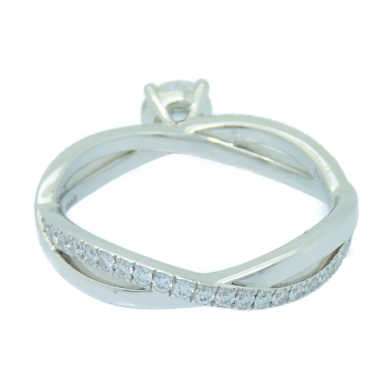 JEWELRY PT950鉑金Diamond Ring 0.45ct鑽石戒指US#6.75