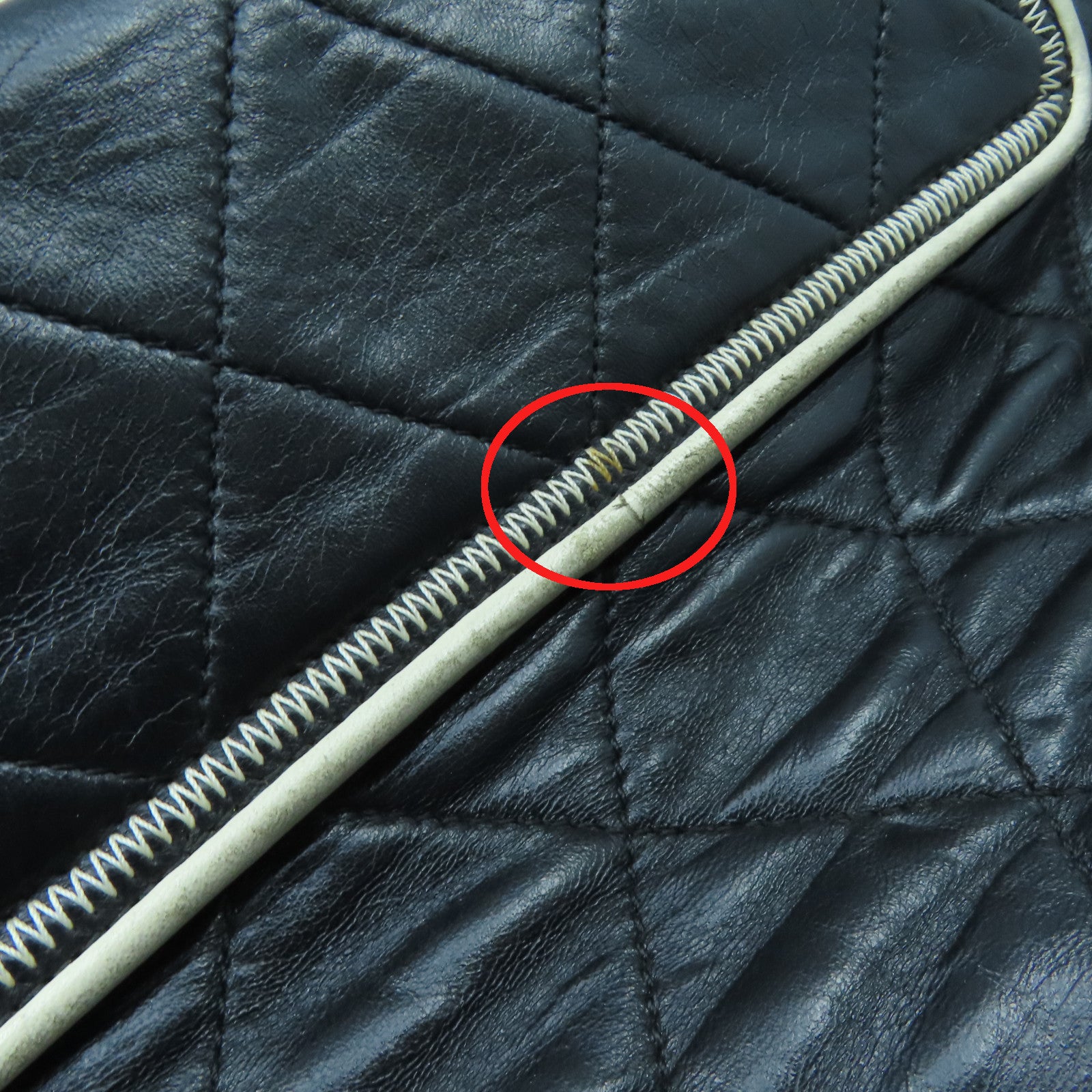 CHANEL 菱格羊皮皮革Chain Shoulder Bag銀扣鏈帶肩背袋黑色