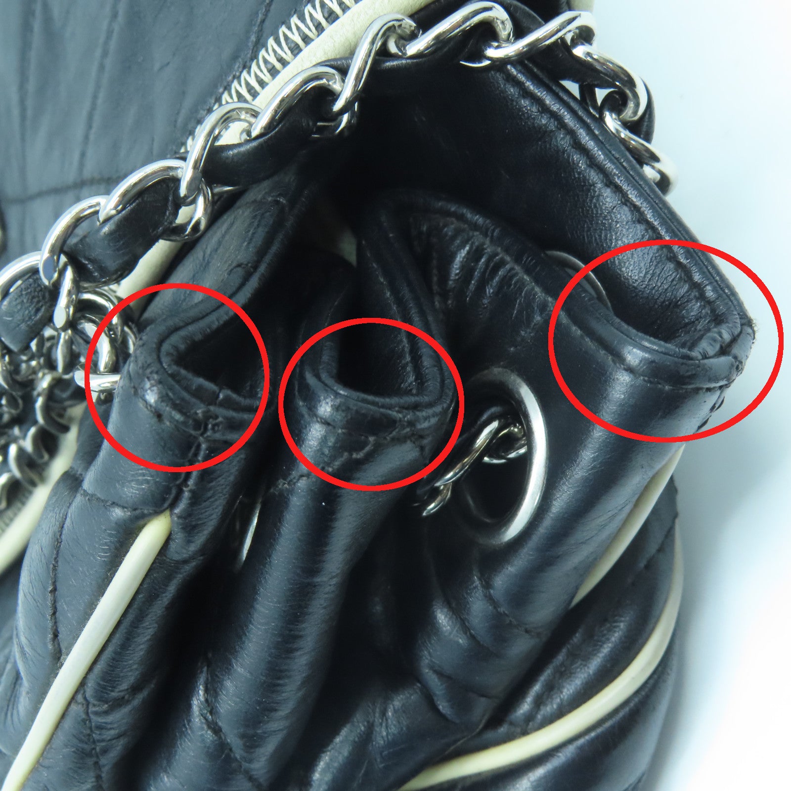 CHANEL 菱格羊皮皮革Chain Shoulder Bag銀扣鏈帶肩背袋黑色