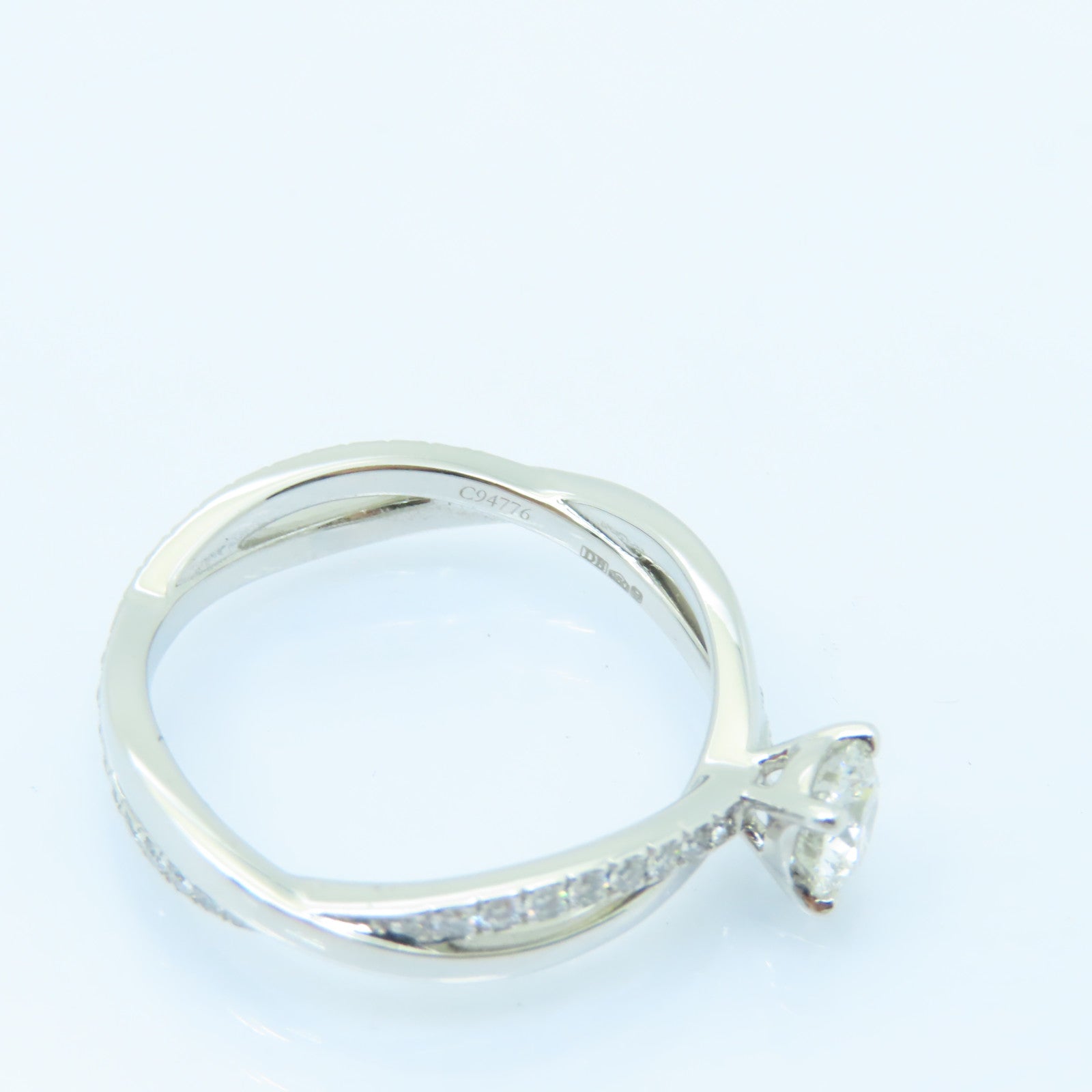 JEWELRY PT950鉑金Diamond Ring 0.45ct鑽石戒指US#6.75