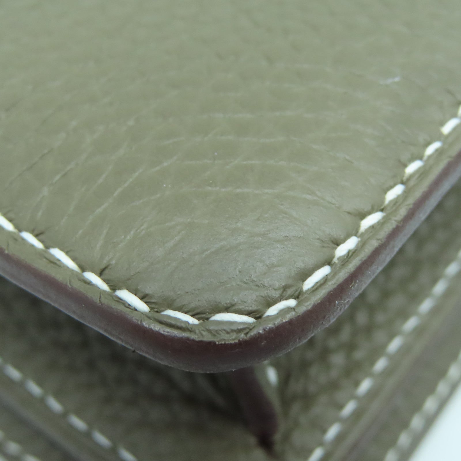 HERMES Taurillon Clemence皮革Roulis 23金扣肩背袋灰色