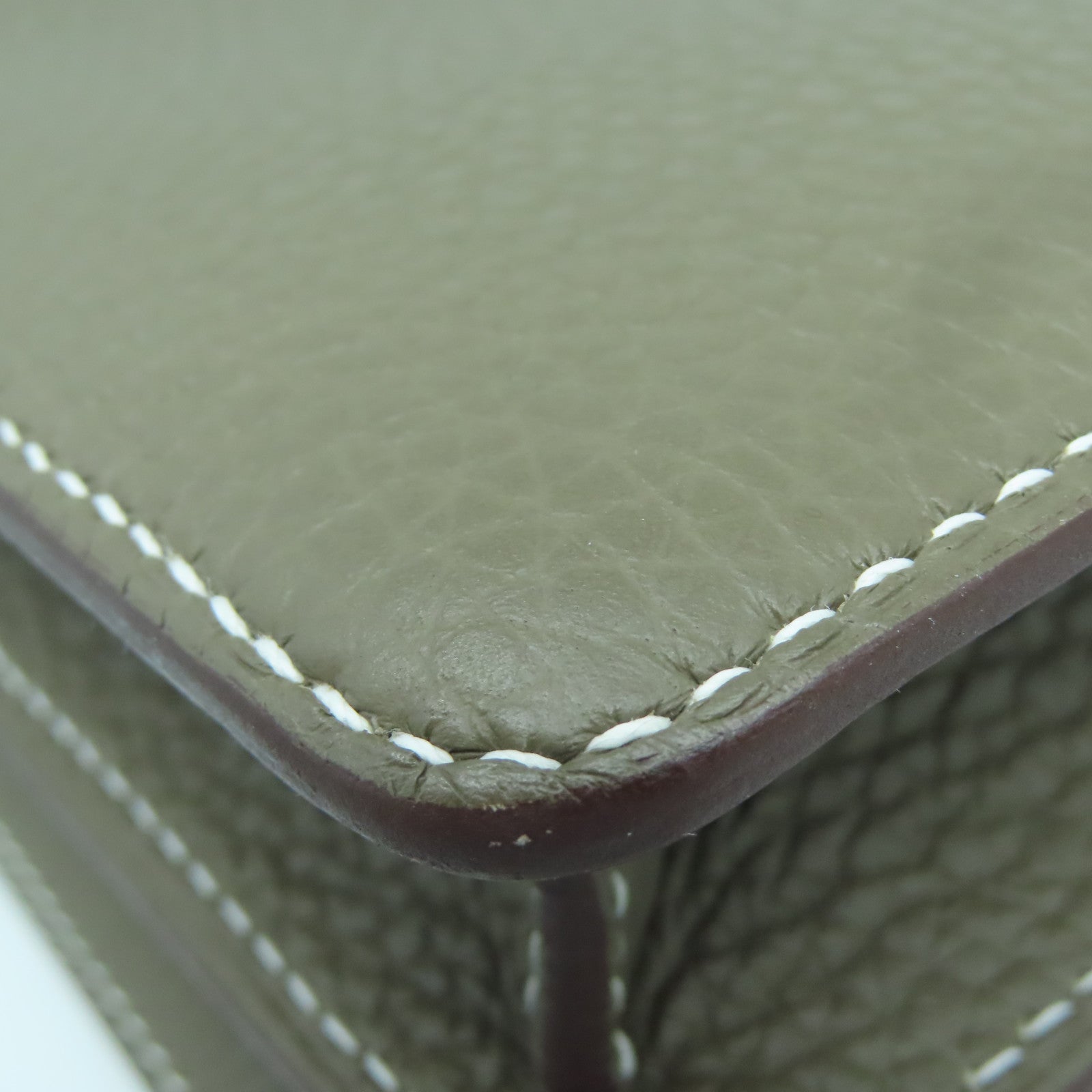 HERMES Taurillon Clemence皮革Roulis 23金扣肩背袋灰色