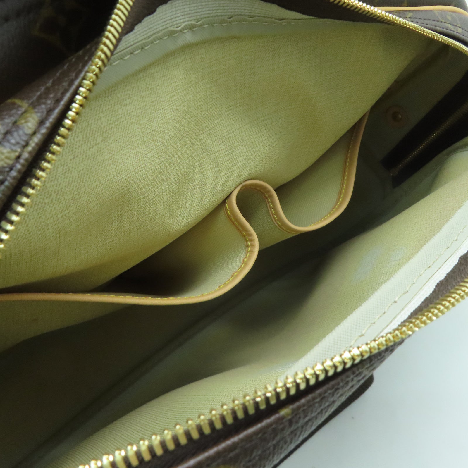LOUIS VUITTON Monogram Reporter GM金扣肩背袋啡色