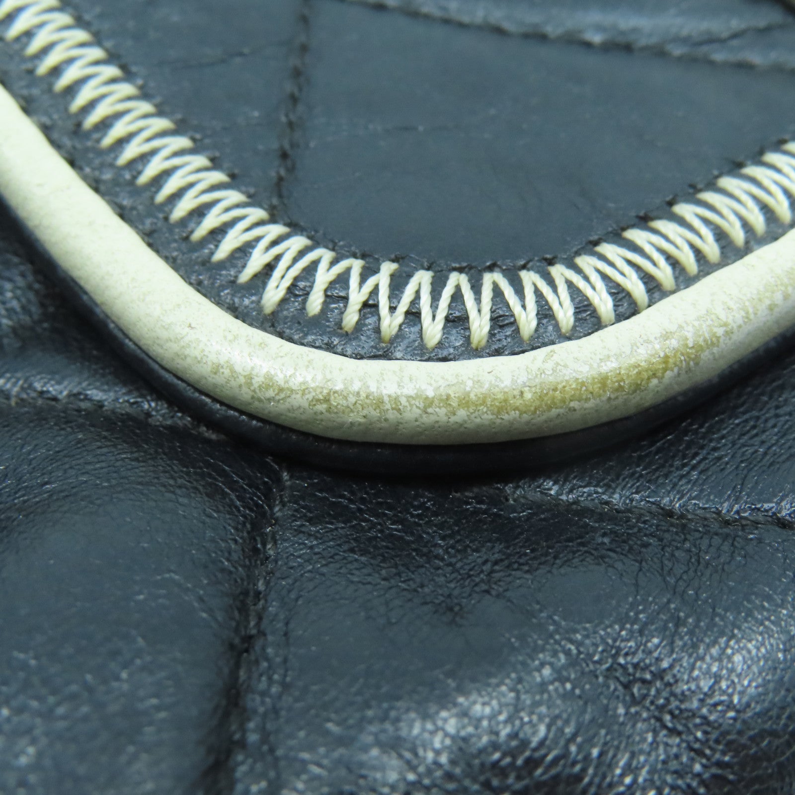 CHANEL 菱格羊皮皮革Chain Shoulder Bag銀扣鏈帶肩背袋黑色