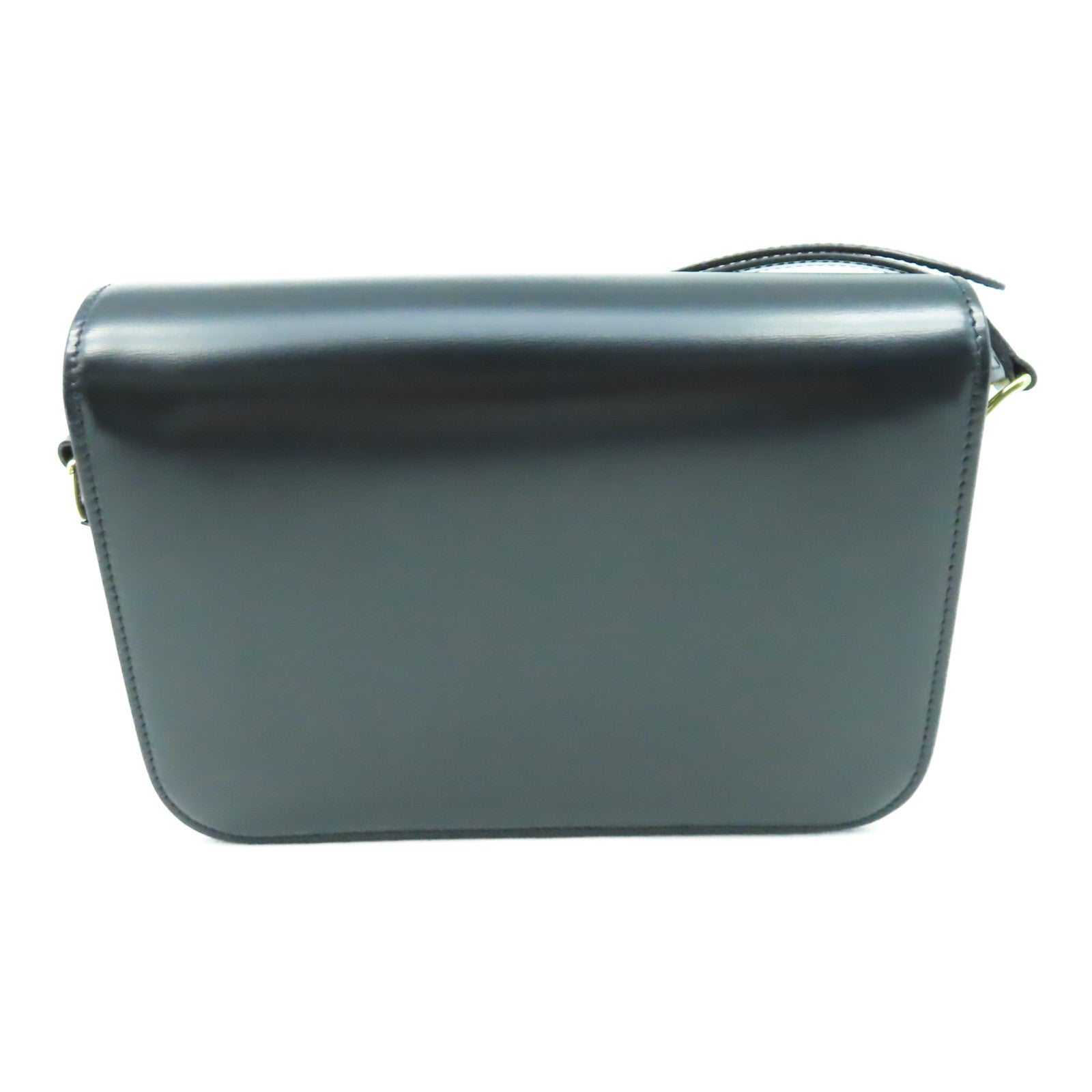 CELINE 牛皮皮革Classic Box金扣肩背袋黑色