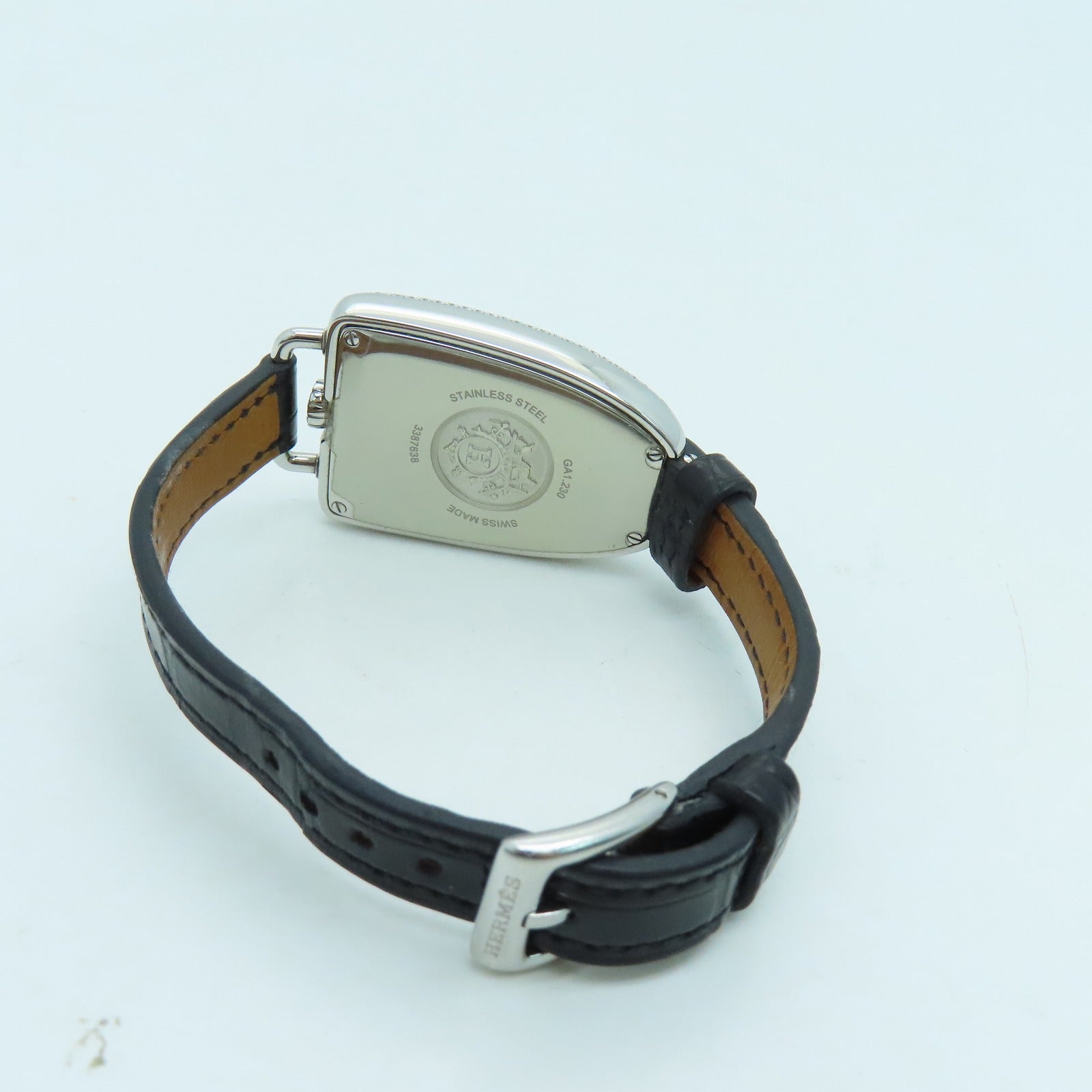 HERMES Quartz Watch不锈钢石英手表黑色