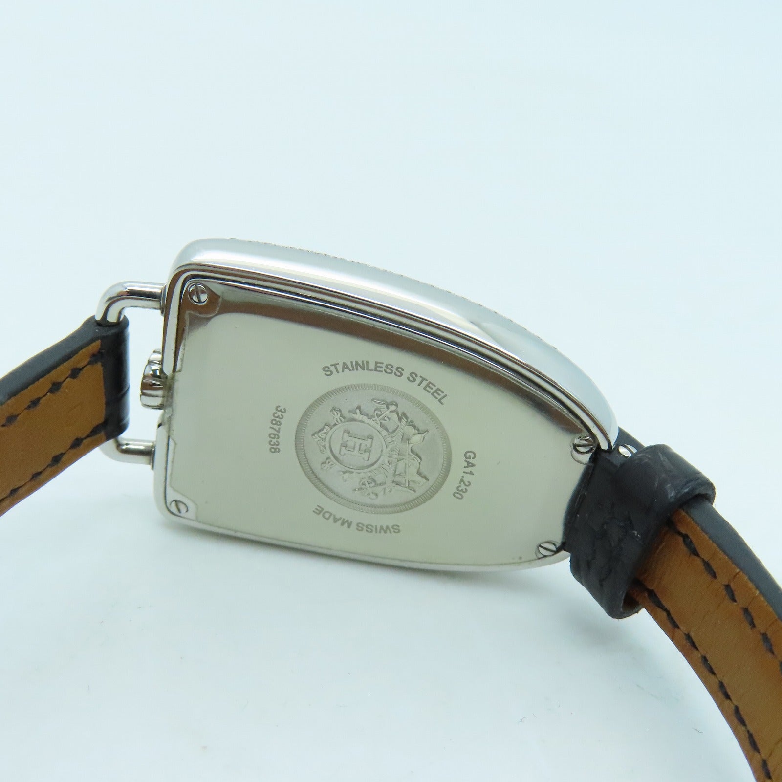 HERMES Quartz Watch不锈钢石英手表黑色