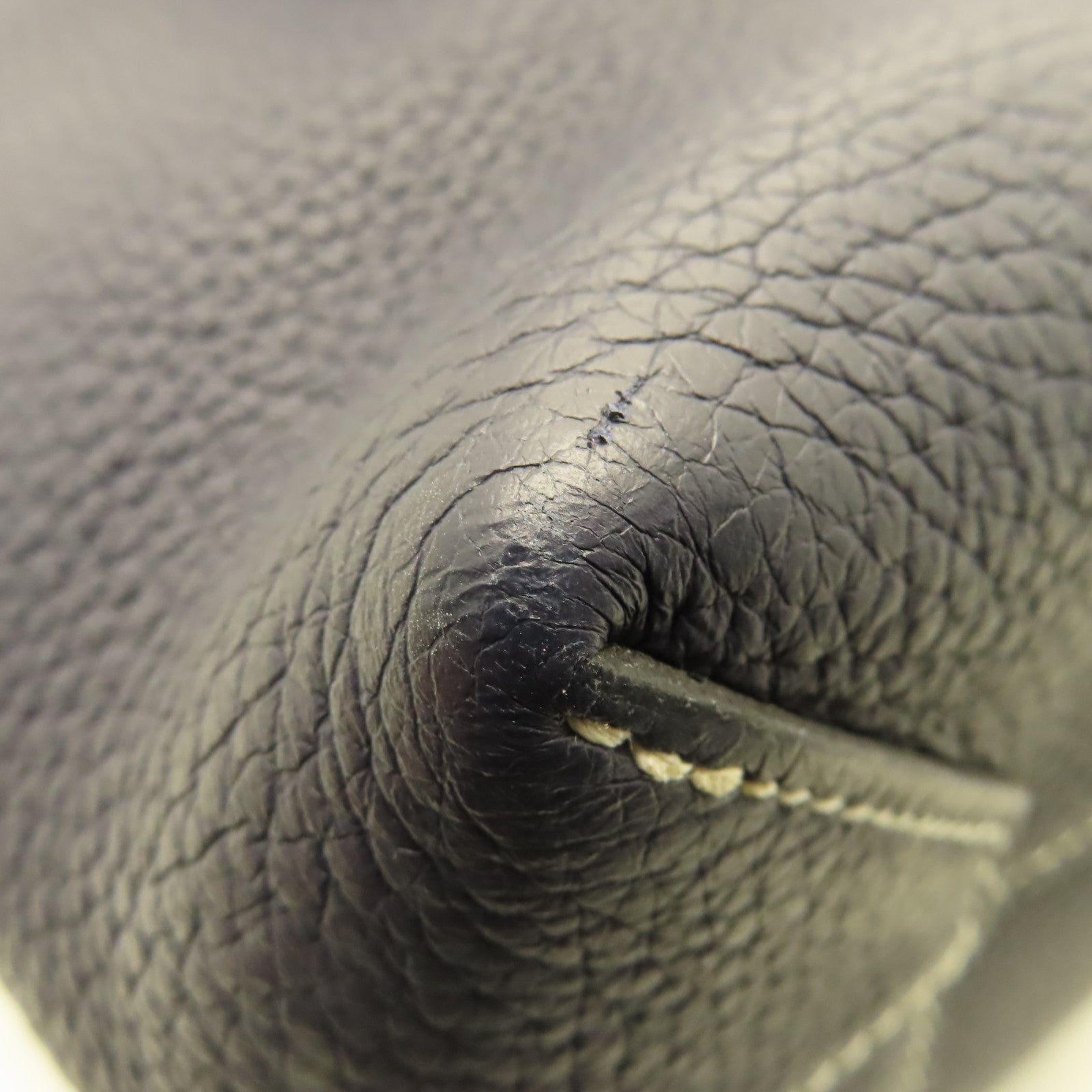 HERMES Clemence皮革Cabasellier 31 Shoulder Bag肩背袋Bleu Nuit午夜藍色