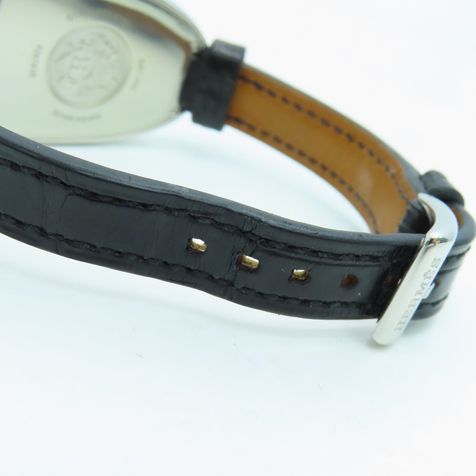 HERMES Quartz Watch不锈钢石英手表黑色