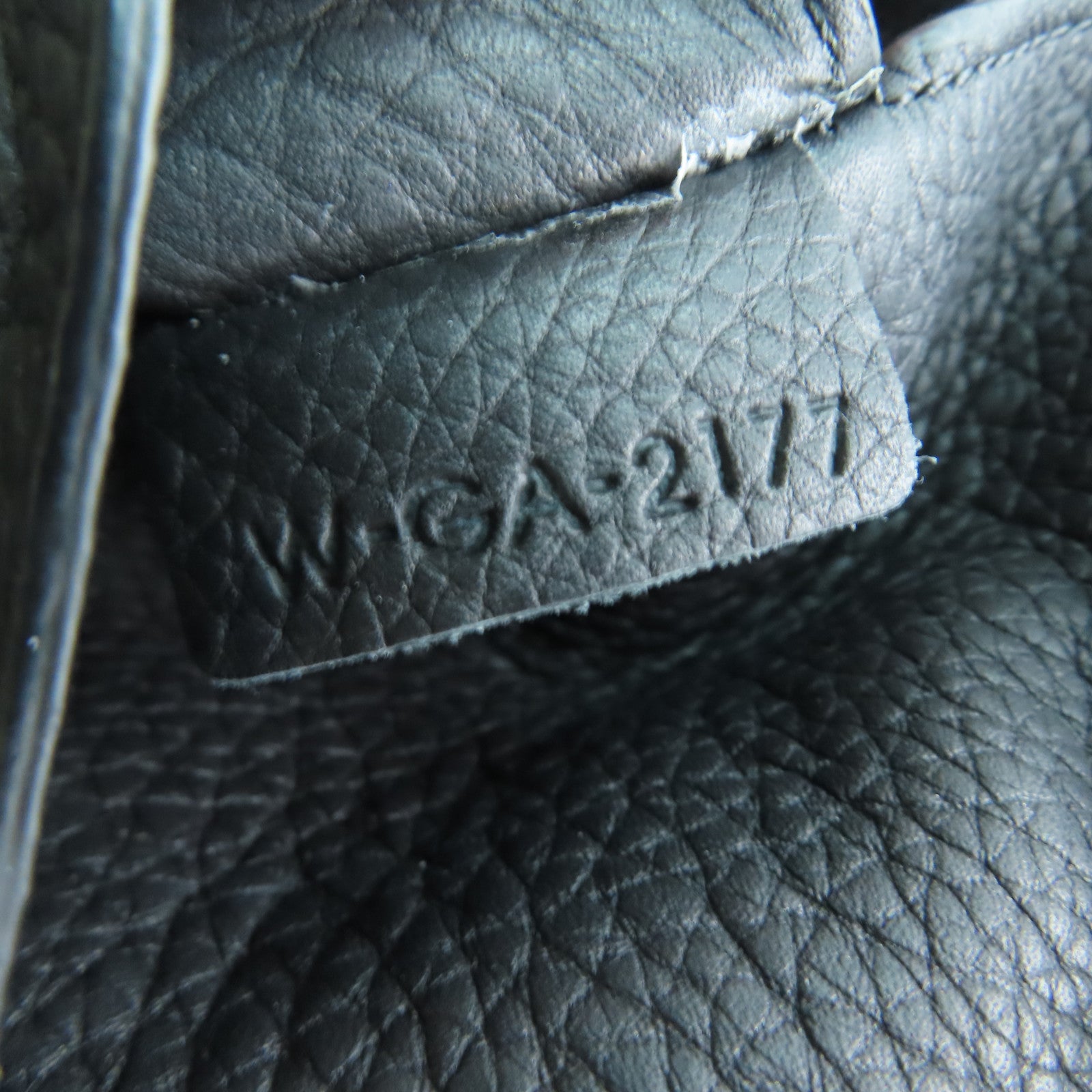 CELINE 牛皮皮革Hand Bag银扣手挽袋黑色