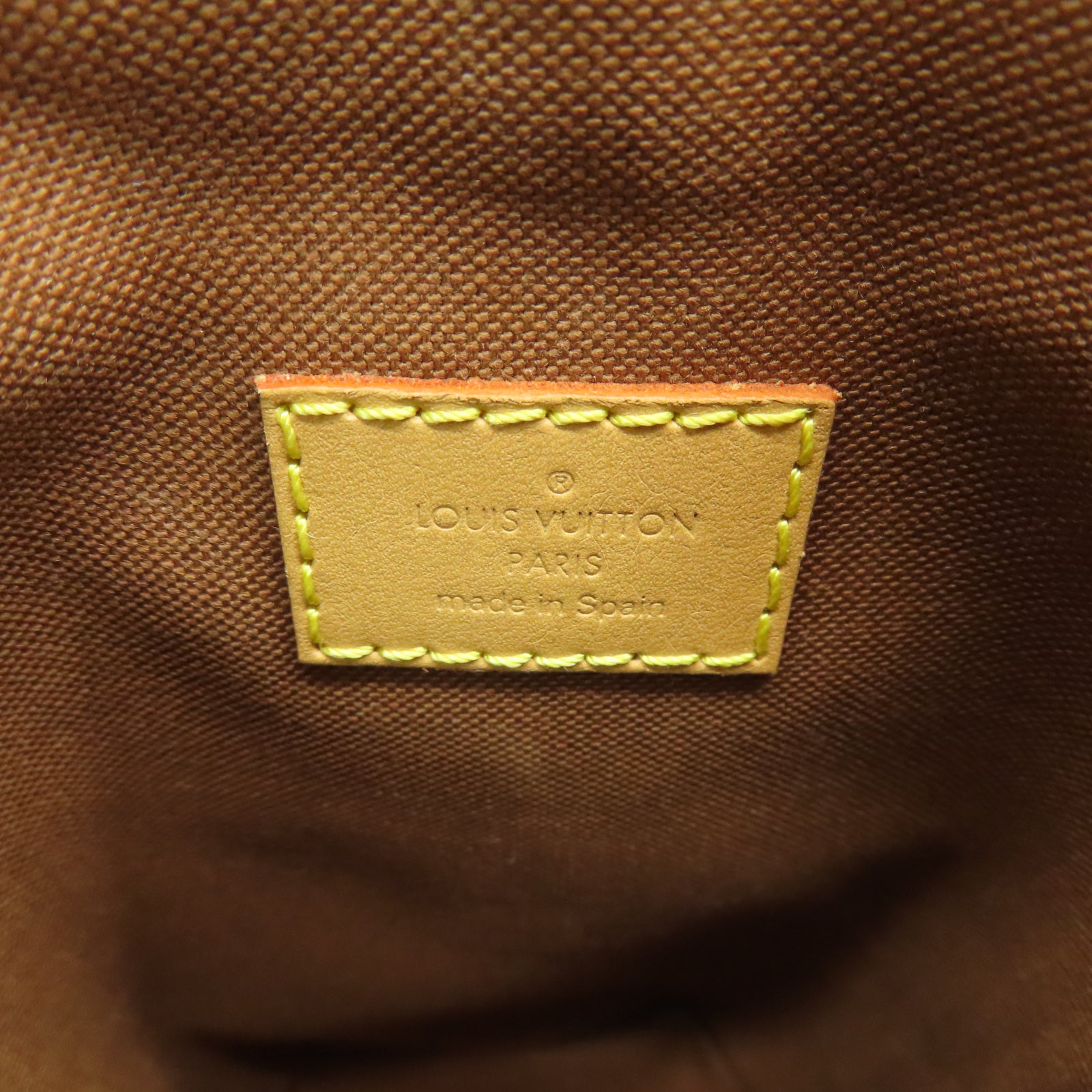 LOUIS VUITTON Monogram Fold Me Pouch Gold Buckle Shoulder Bag Brown
