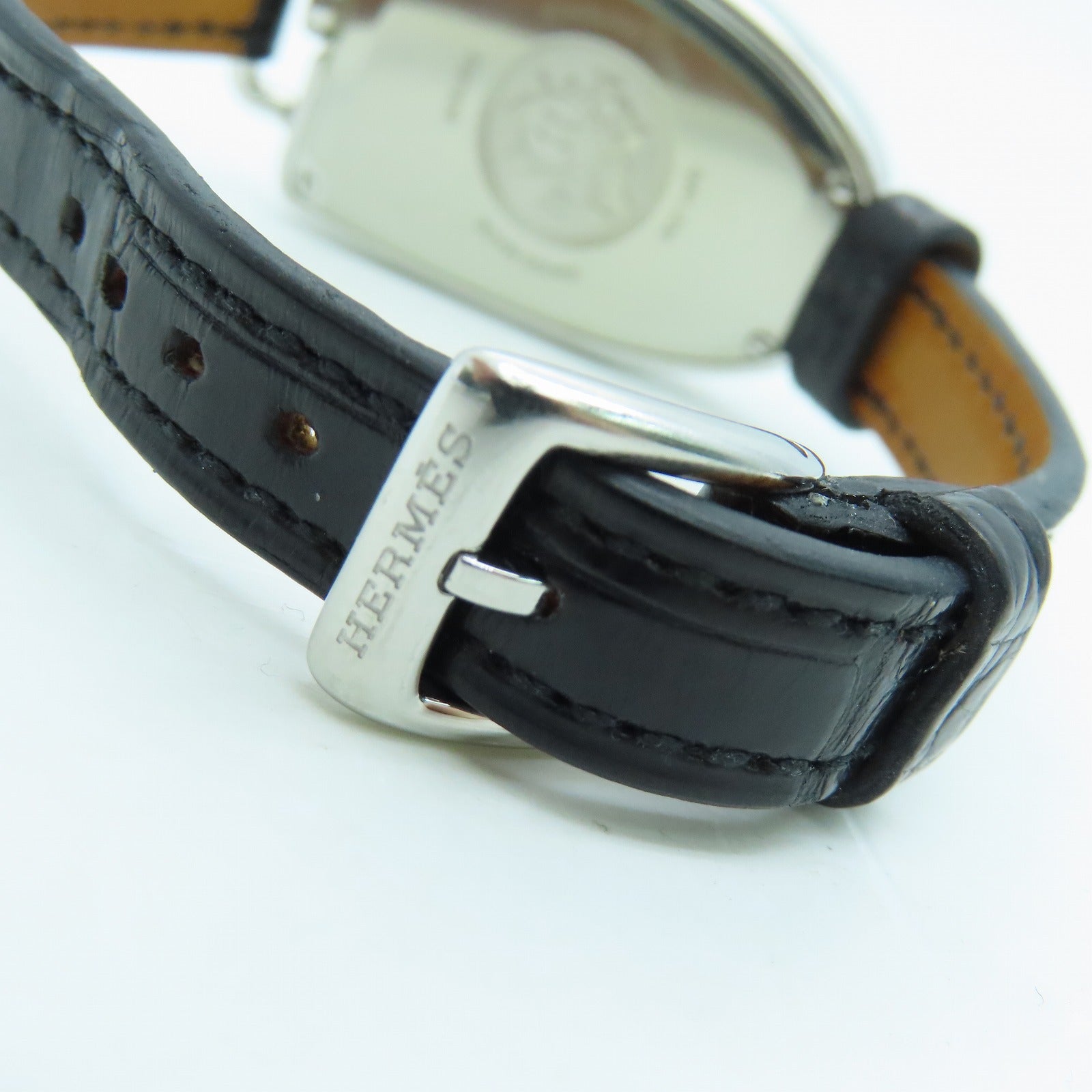 HERMES Quartz Watch不锈钢石英手表黑色