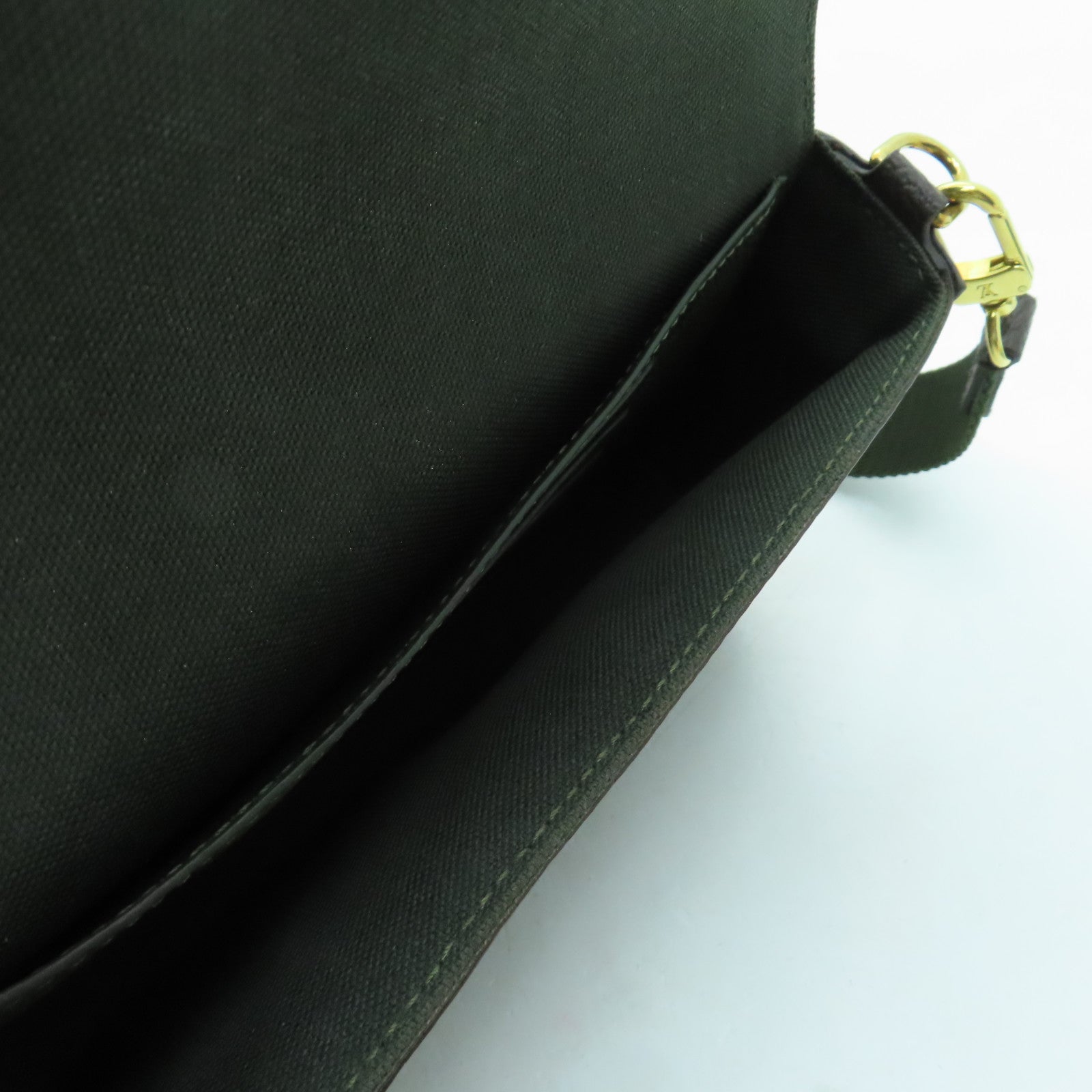 LOUIS VUITTON Monogram Felicie Strap & Go金扣肩背袋棕色