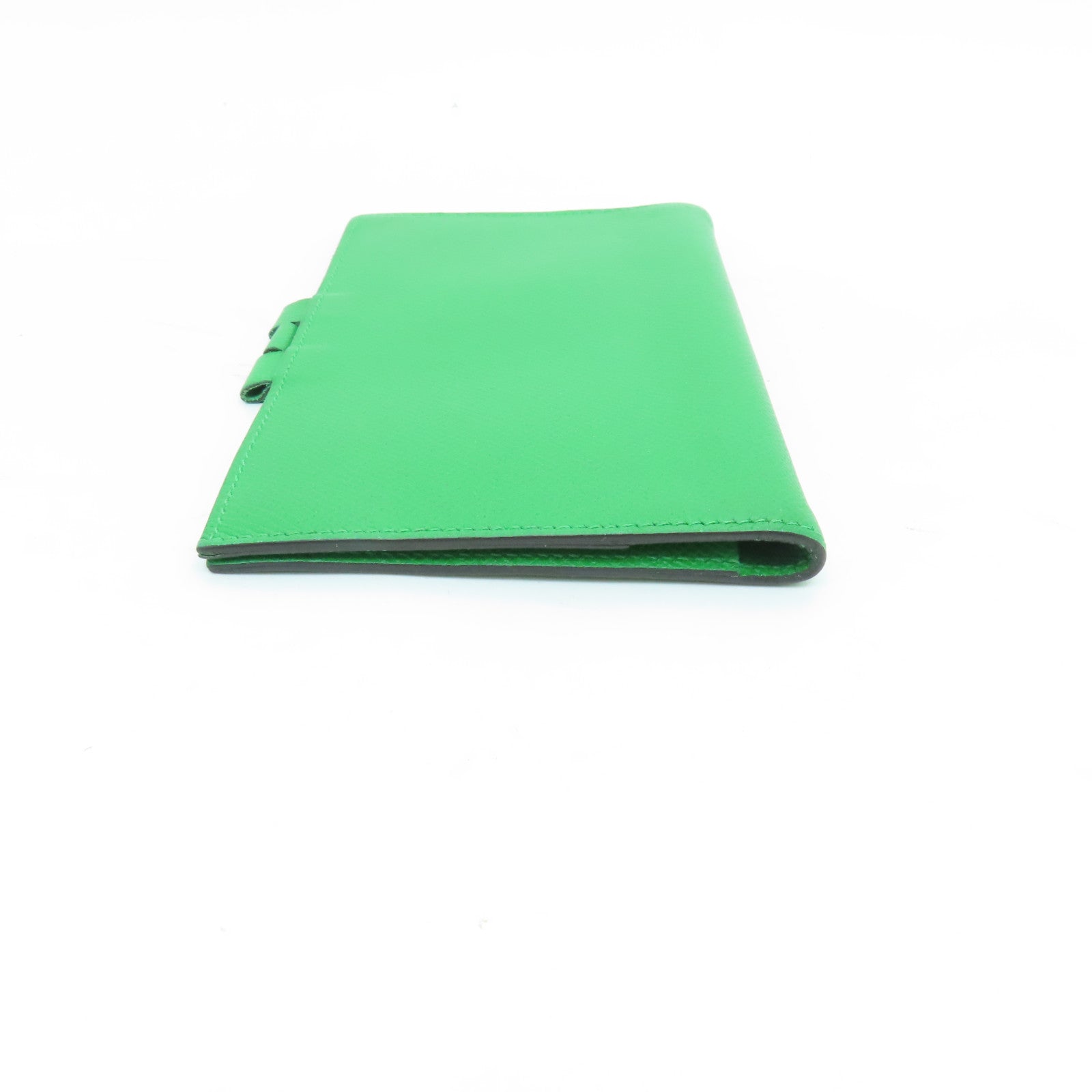 HERMES Epsom皮革Agenda Cover銀扣筆記本套綠色