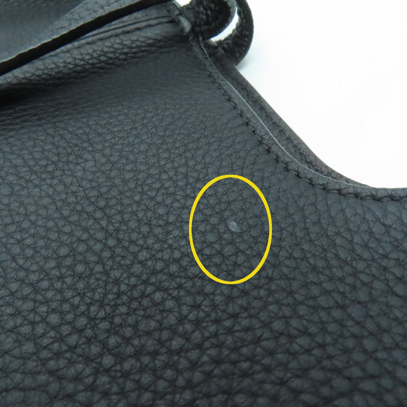 CELINE 牛皮皮革Hand Bag银扣手挽袋黑色