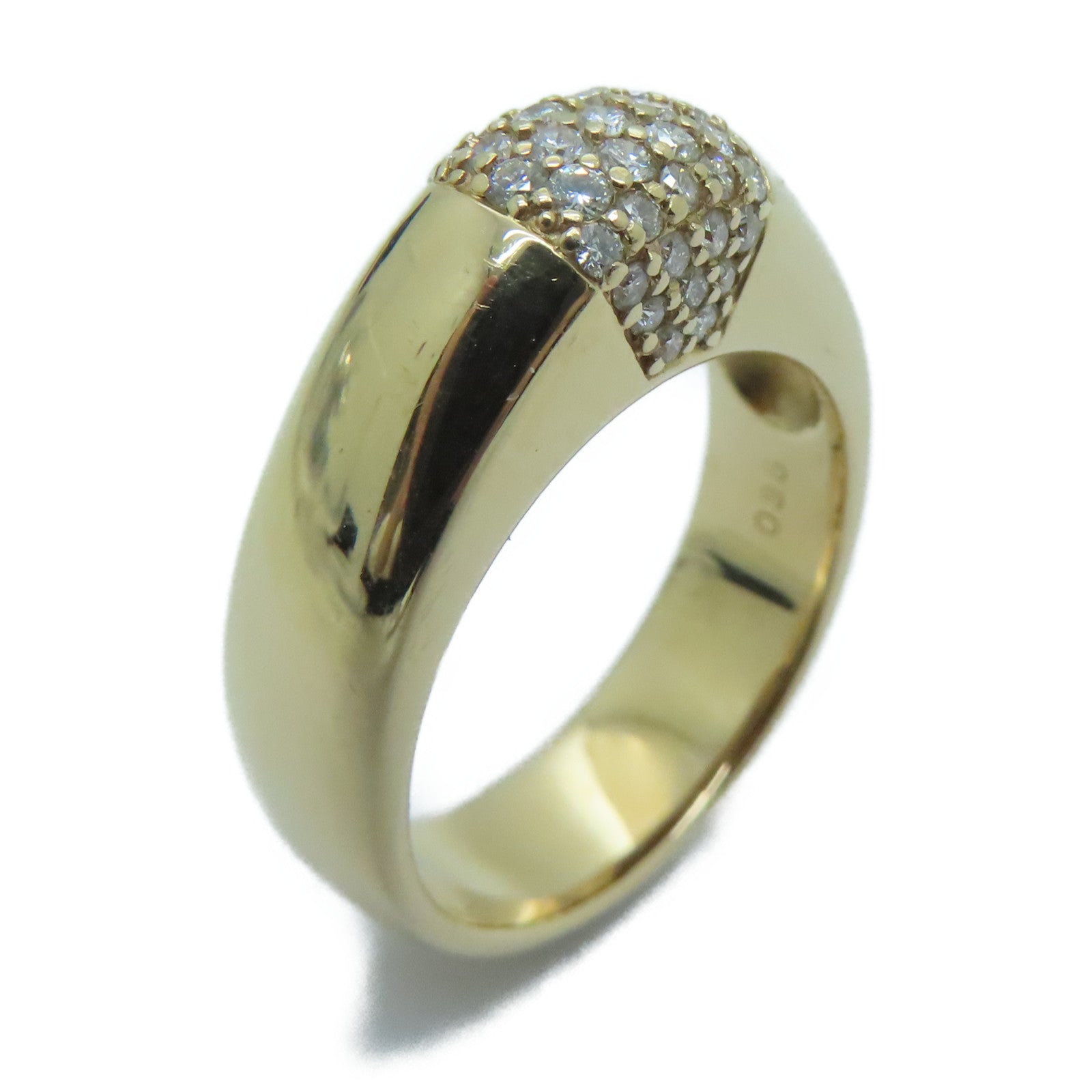JEWELRY 18K rose gold Diamond Ring0.38ct diamond ring #US6