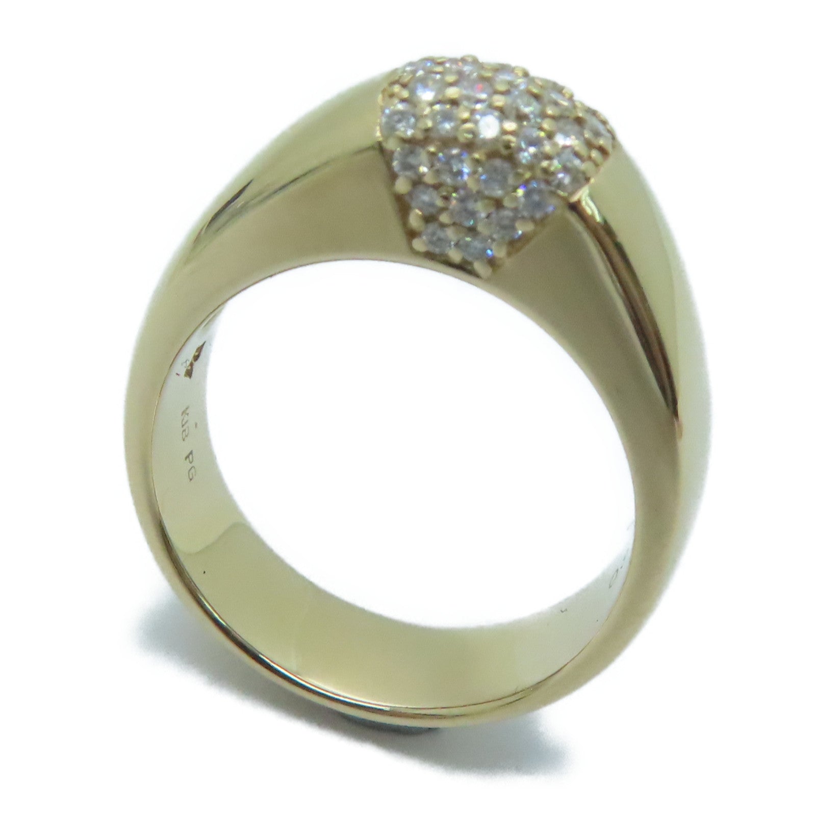 JEWELRY 18K rose gold Diamond Ring0.38ct diamond ring #US6