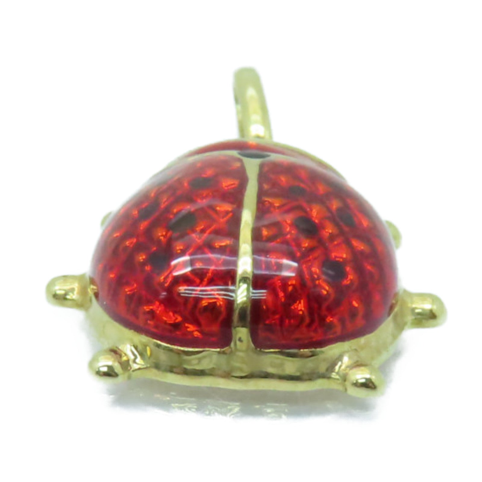 JEWELRY 18K黃金Ladybug Pendant吊墜紅色