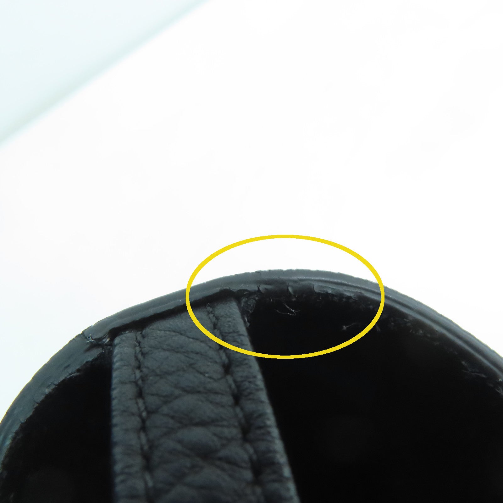 CELINE 牛皮皮革Hand Bag银扣手挽袋黑色