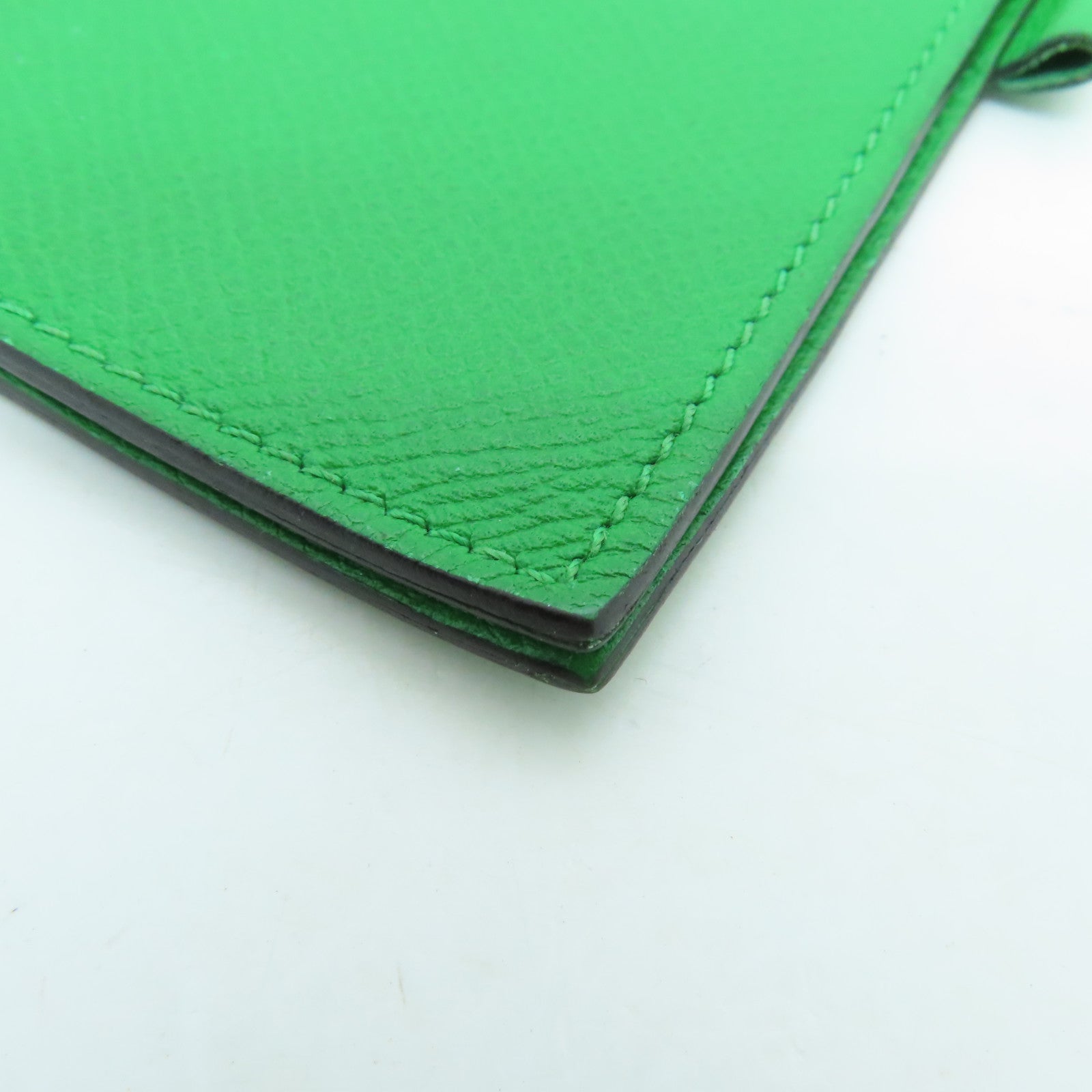 HERMES Epsom皮革Agenda Cover銀扣筆記本套綠色