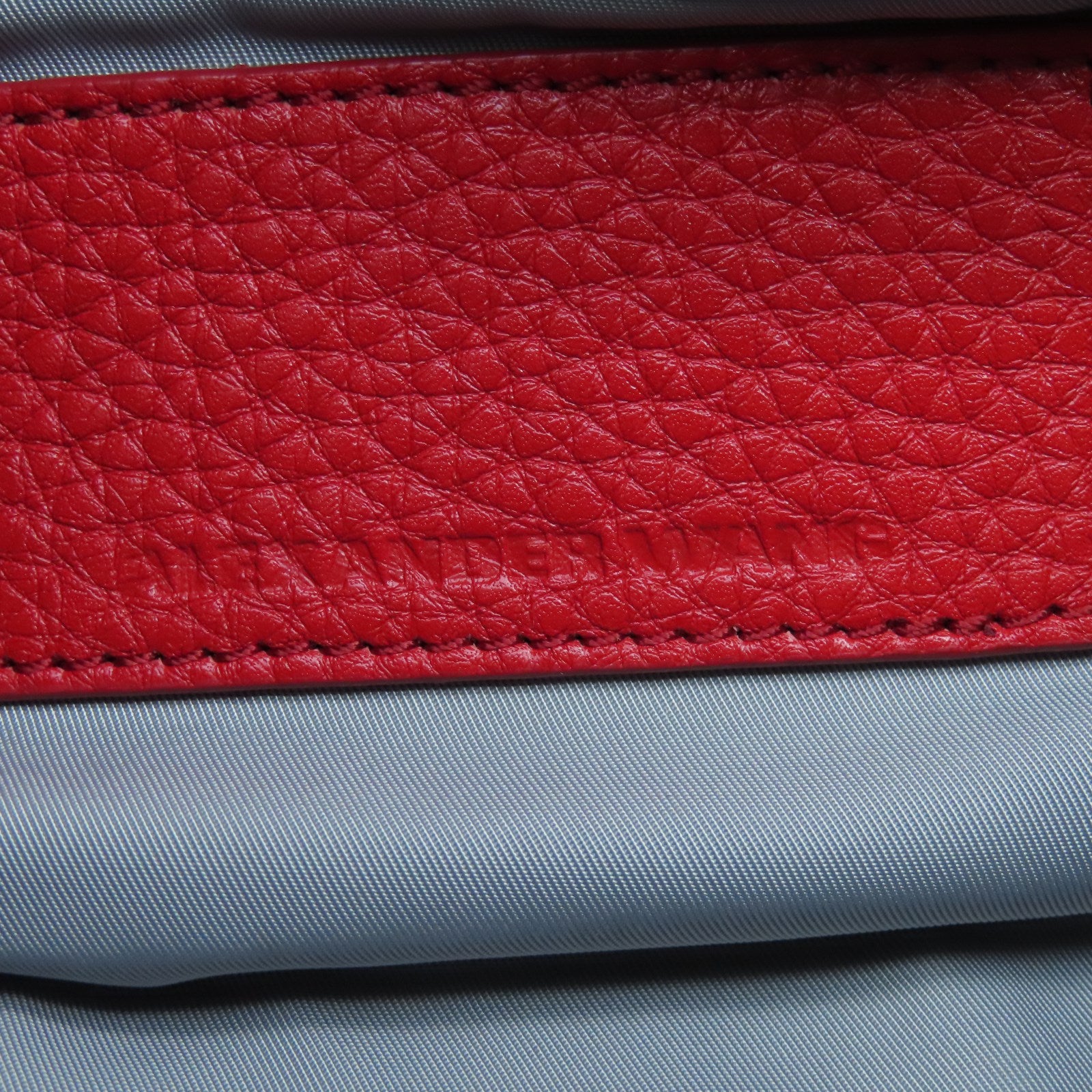 Alexander Wang 牛皮皮革Alexander Wang銀扣手挽肩背兩用袋紅色