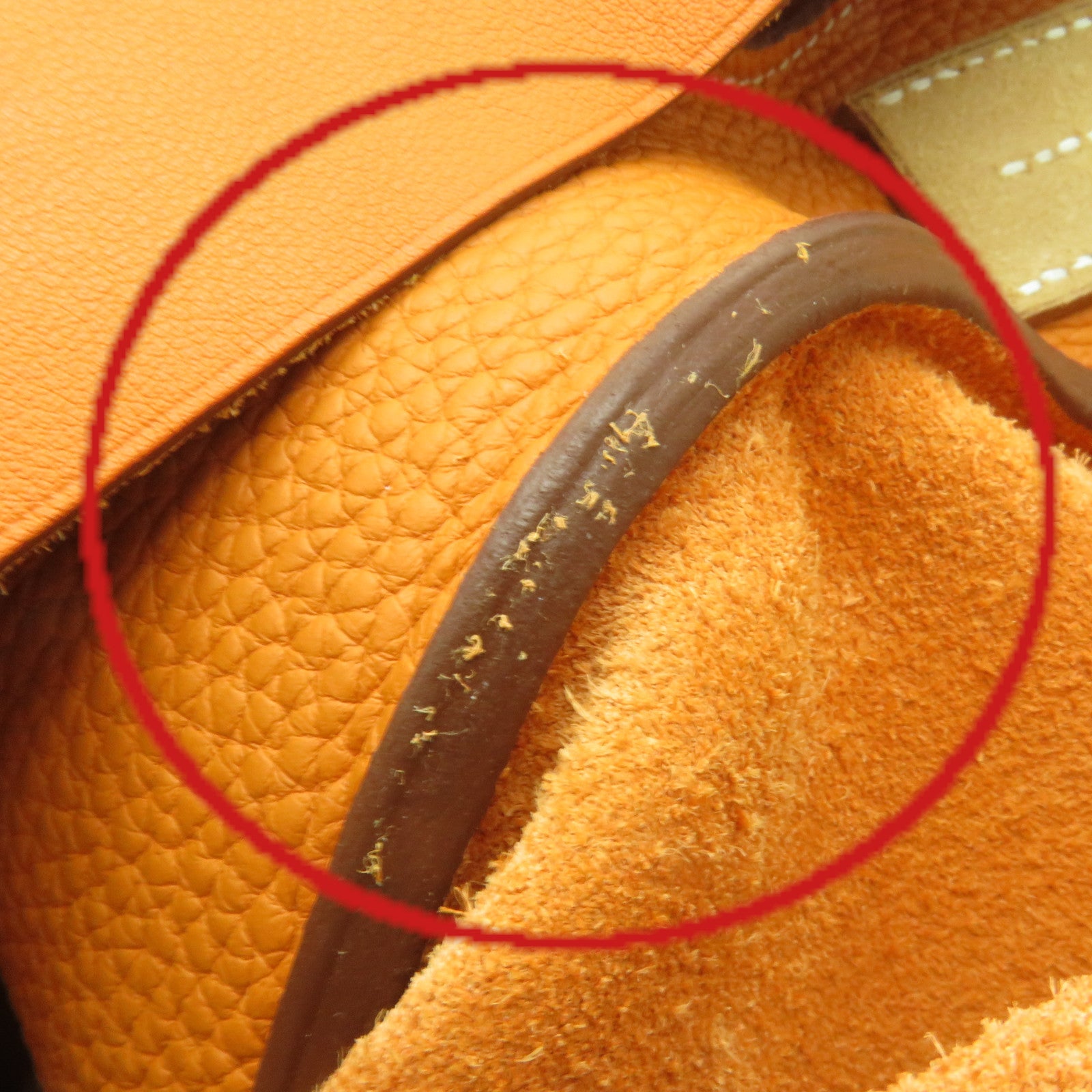 HERMES Swift皮革Virevolte 24 Shoulder Bag肩背袋Orange橙色