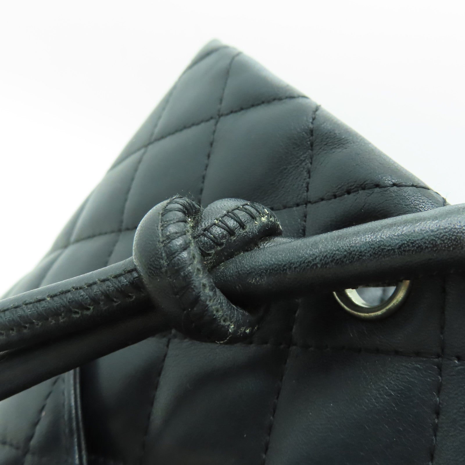 CHANEL Caviar皮革Cambon Totebag銀扣手挽袋黑色