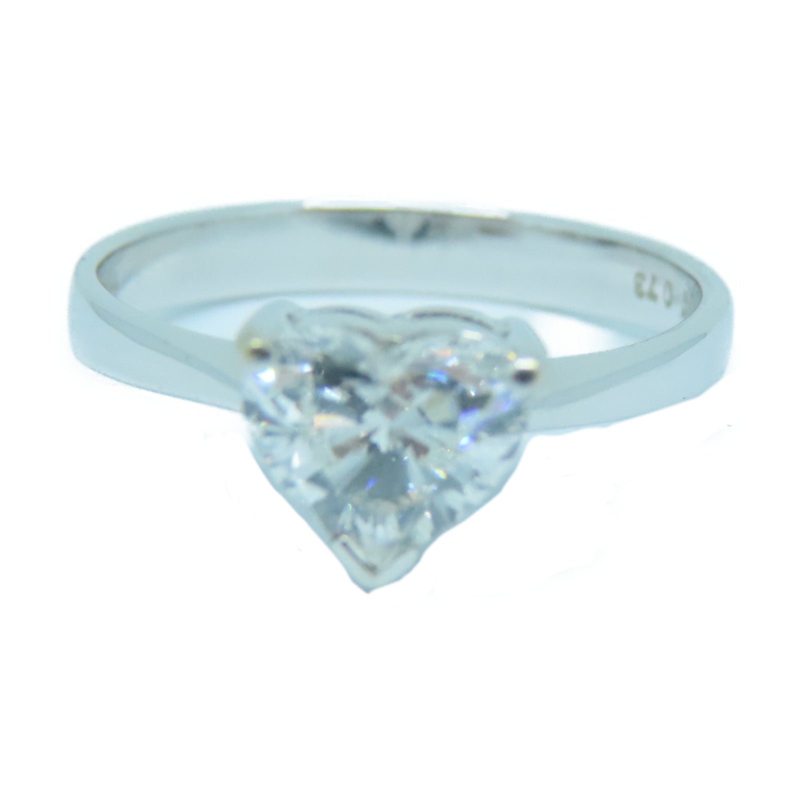 JEWELRY 18K白金Diamond Ring0.73ct鑽石戒指US#5