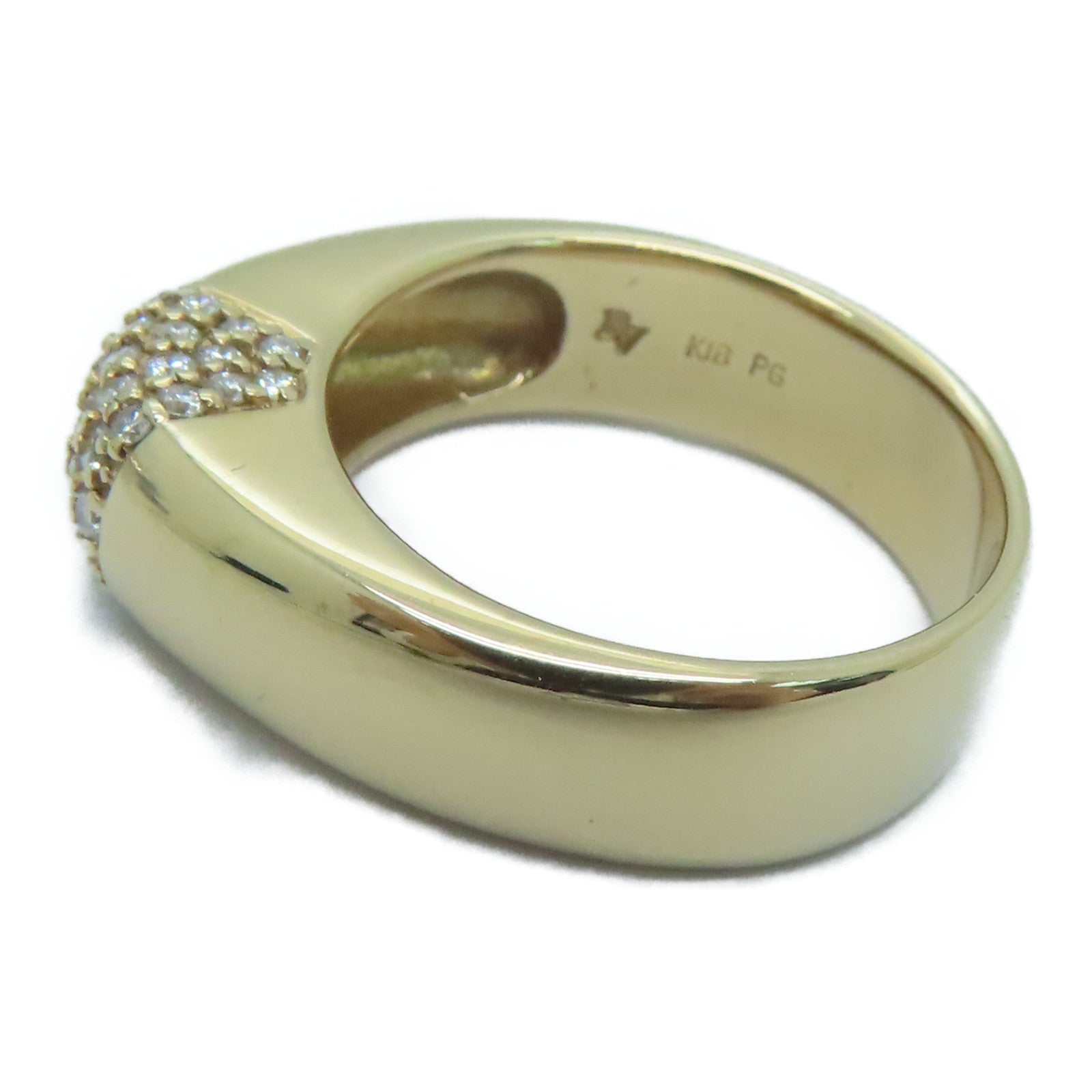 JEWELRY 18K rose gold Diamond Ring0.38ct diamond ring #US6