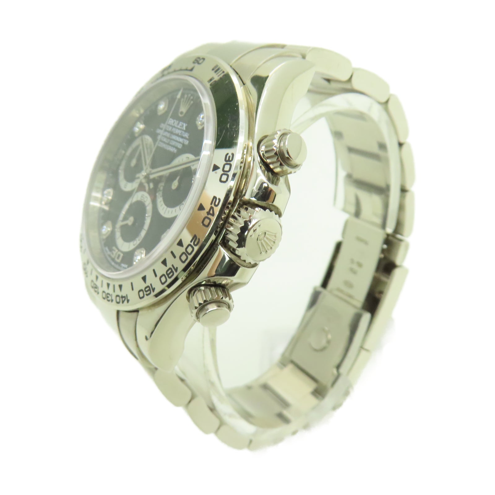 ROLEX 【激減優惠】Daytona 18K白金手錶自動機芯黑色
