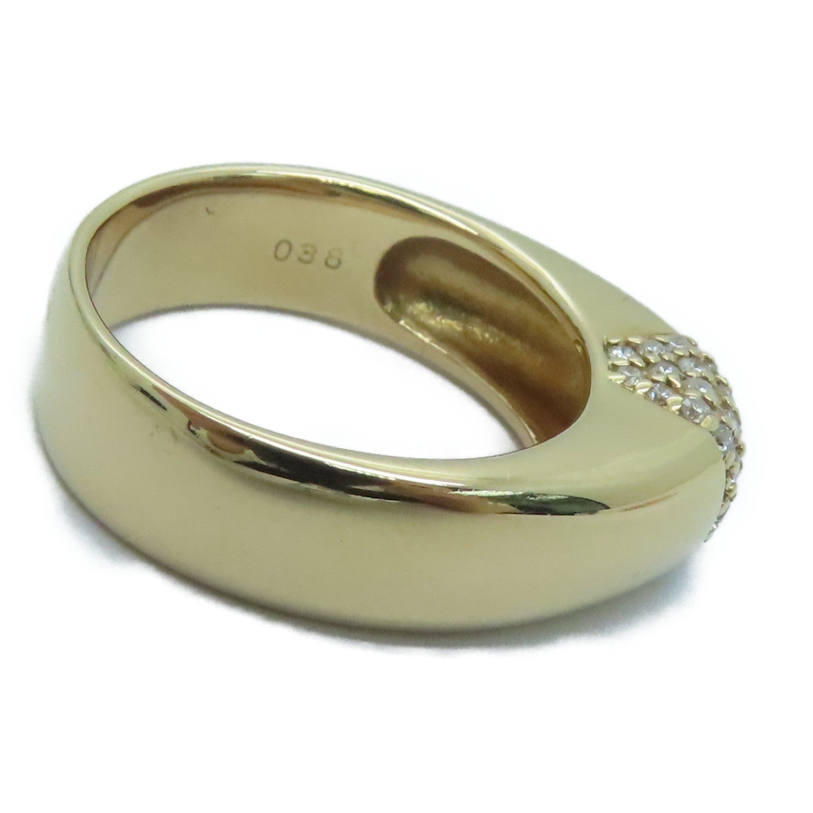 JEWELRY 18K rose gold Diamond Ring0.38ct diamond ring #US6