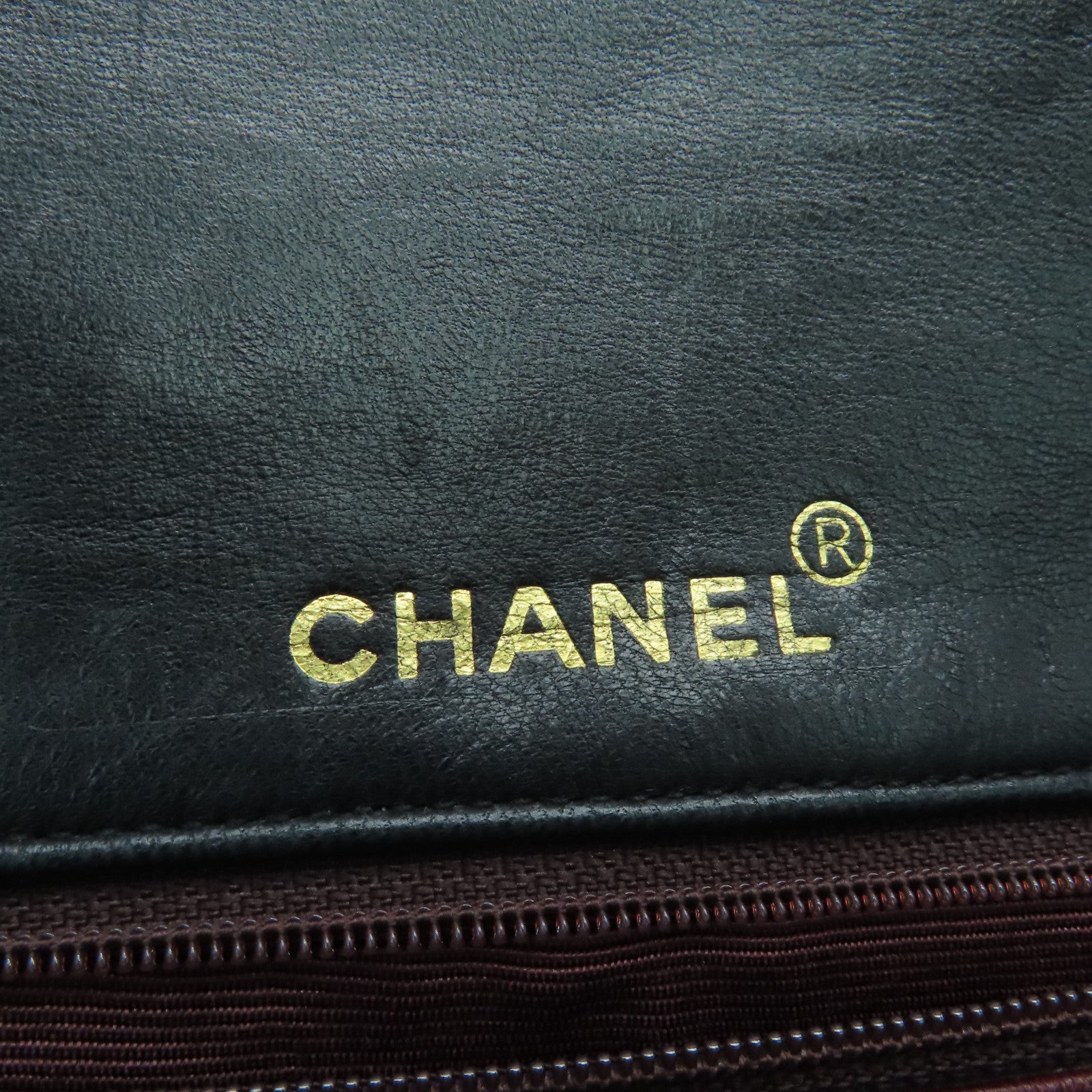 CHANEL 【激減優惠】菱格羊皮皮革Chain Shoulder Bag金扣黑色